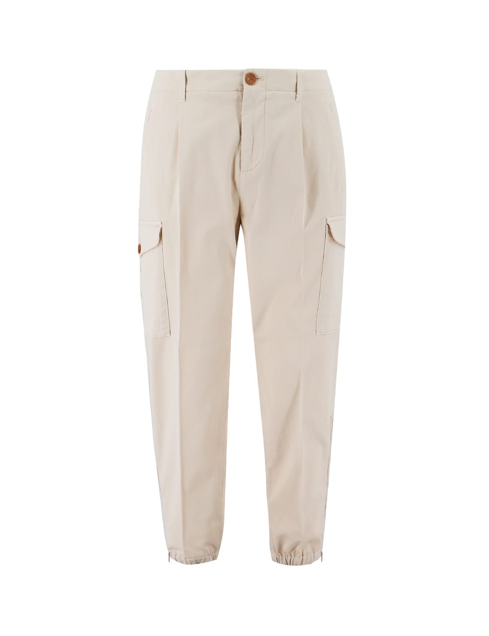 Shop Brunello Cucinelli Trousers In Beige