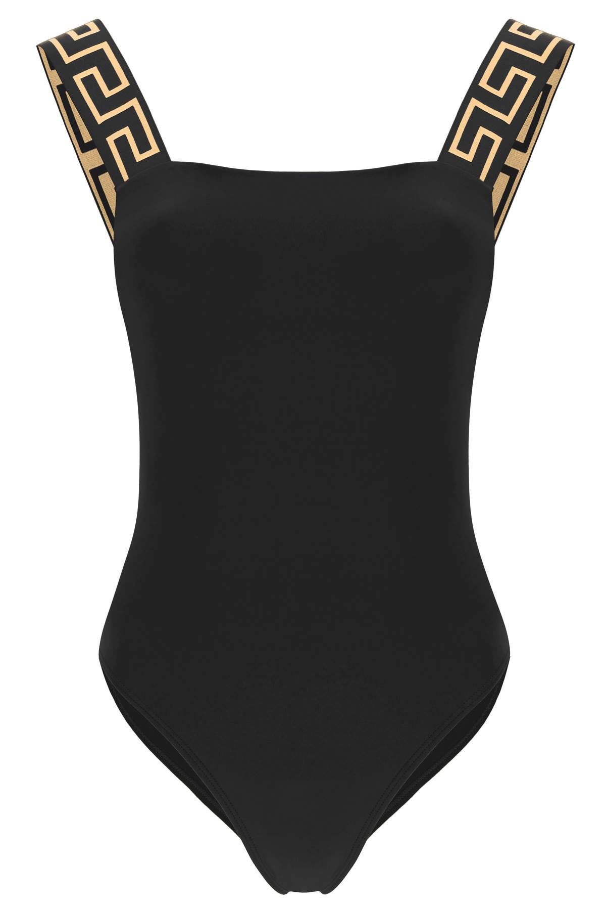 One-piece Swimsuit With Greek Border