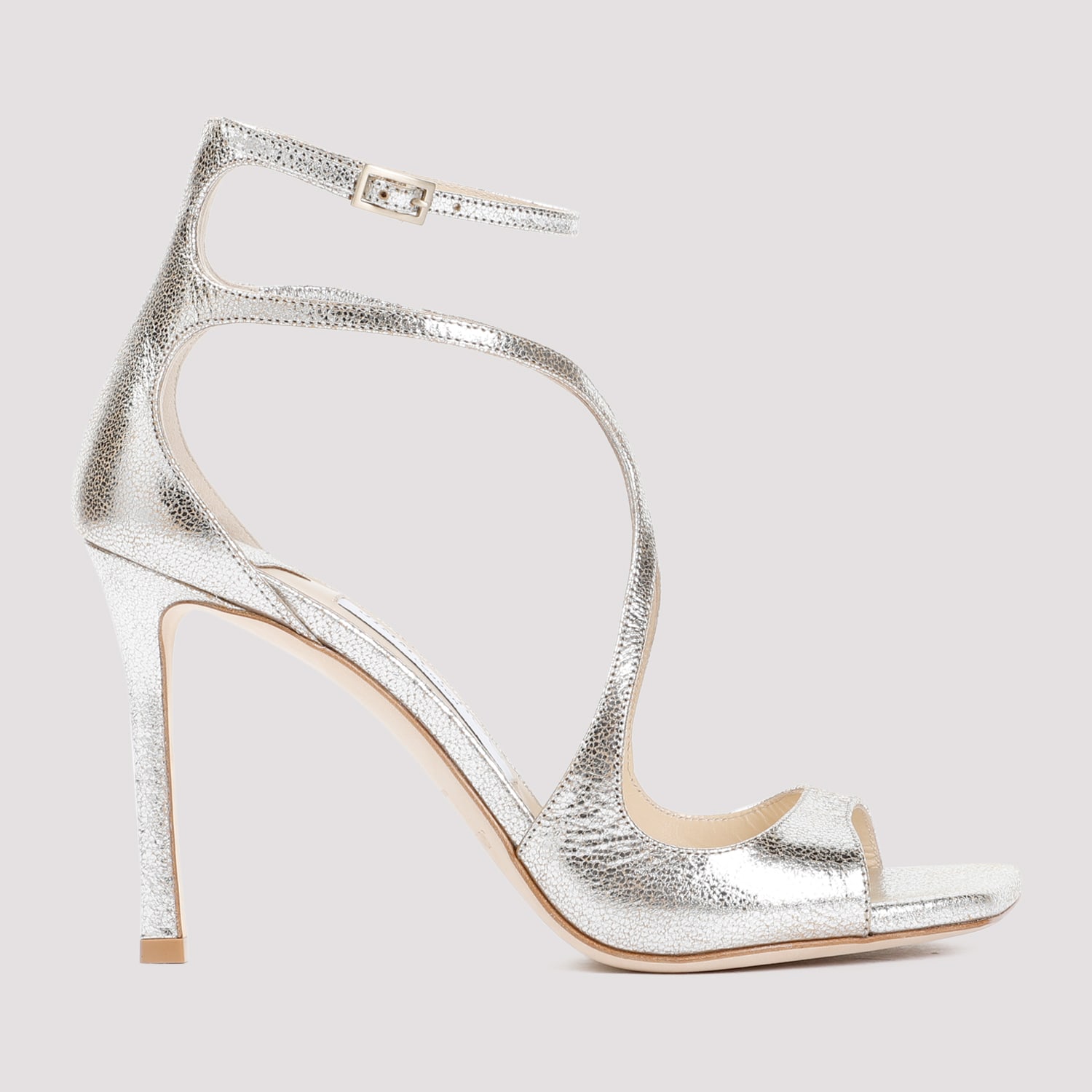 Shop Jimmy Choo Azia 95 Sandals In Champagne