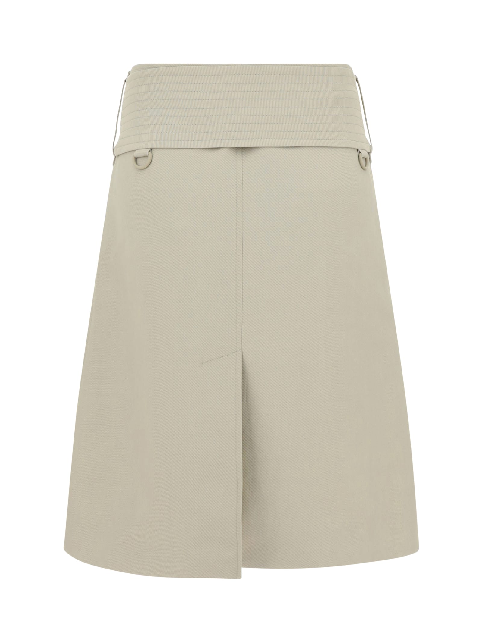 Shop Burberry Casual Skirt In Oat