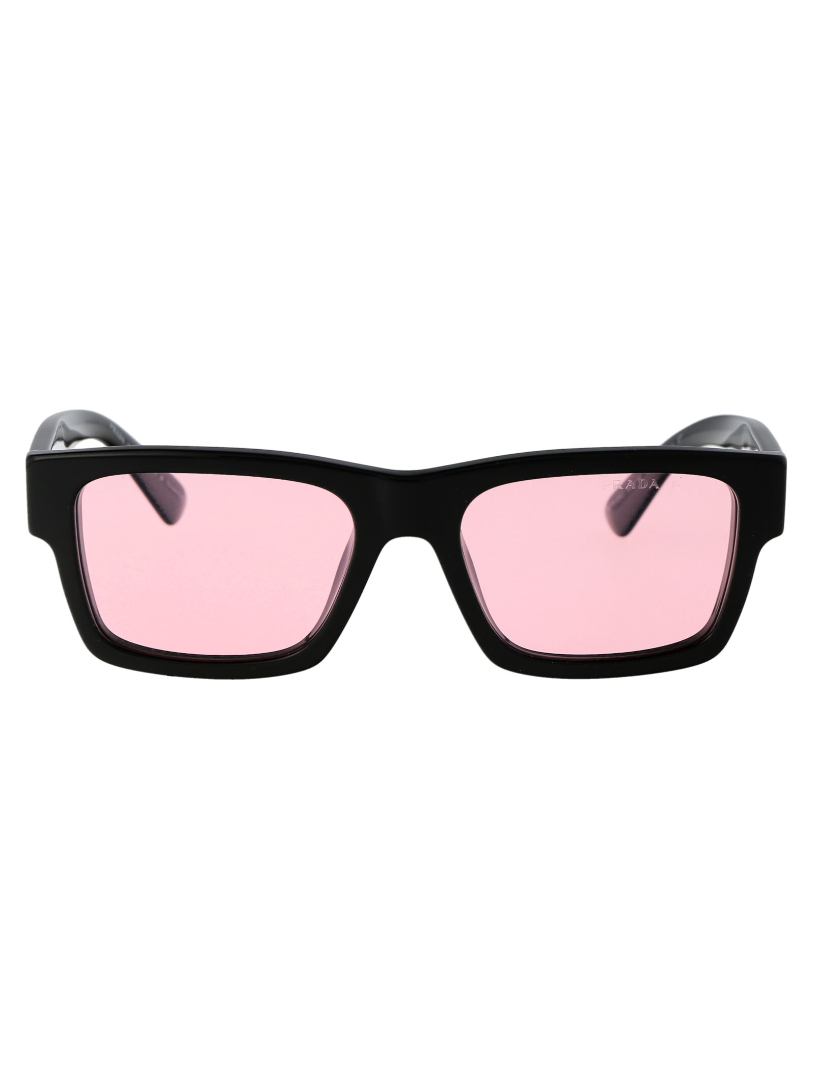 Shop Prada 0pr 25zs Sunglasses In 1ab05z Black