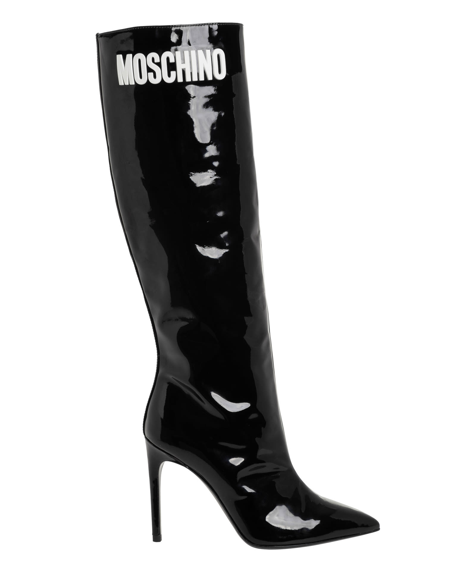 Moschino Leather Heeled Boots