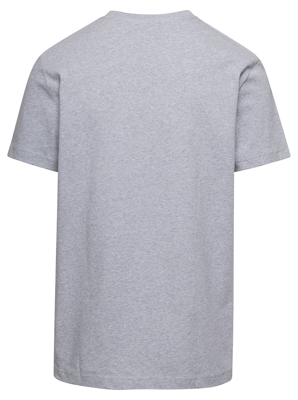 Shop Apc Anchor Grey Crewneck T-shirt With X J.w. Anderson Print In Cotton Blend Man