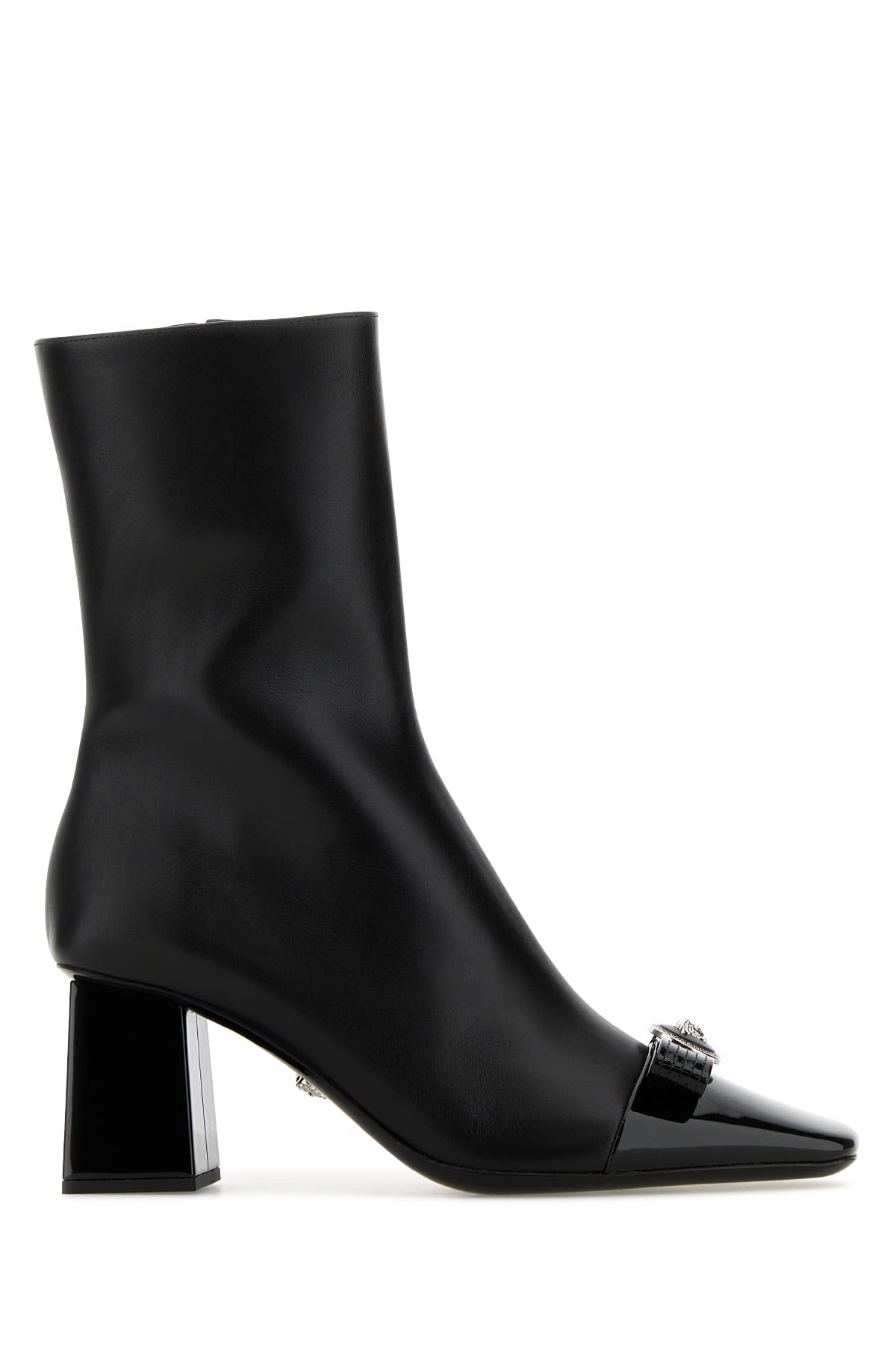 Shop Versace Booties T.70 Calf Leather In 1b00p