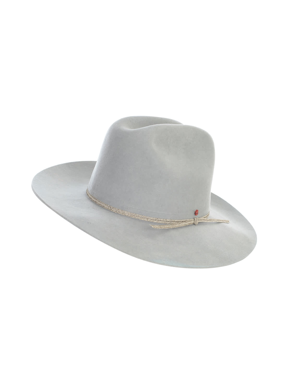 Super Duper Hats Western Crown Large Row Brim Nat Stone Detail