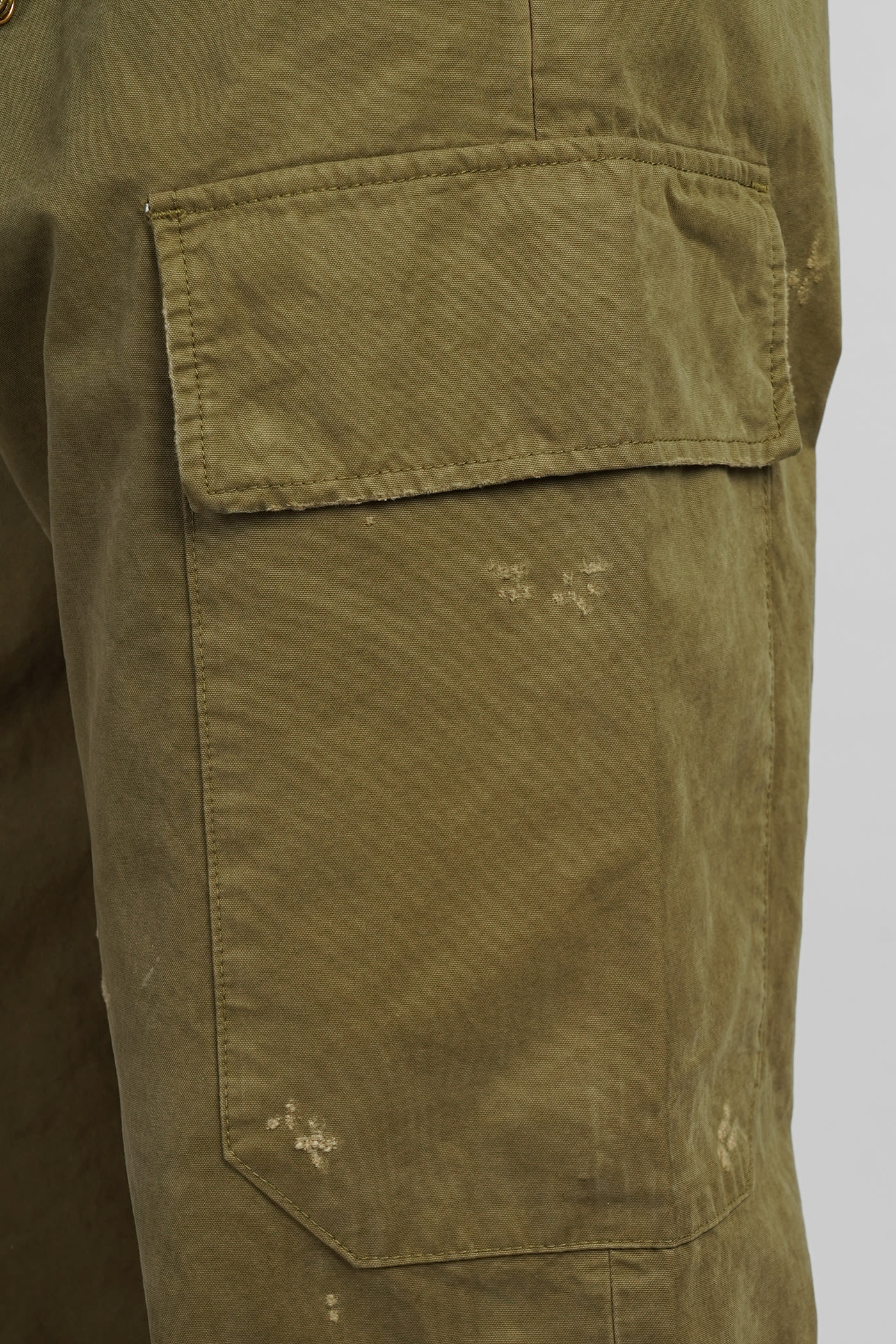 DARKPARK JEFFREY PANTS IN GREEN COTTON 