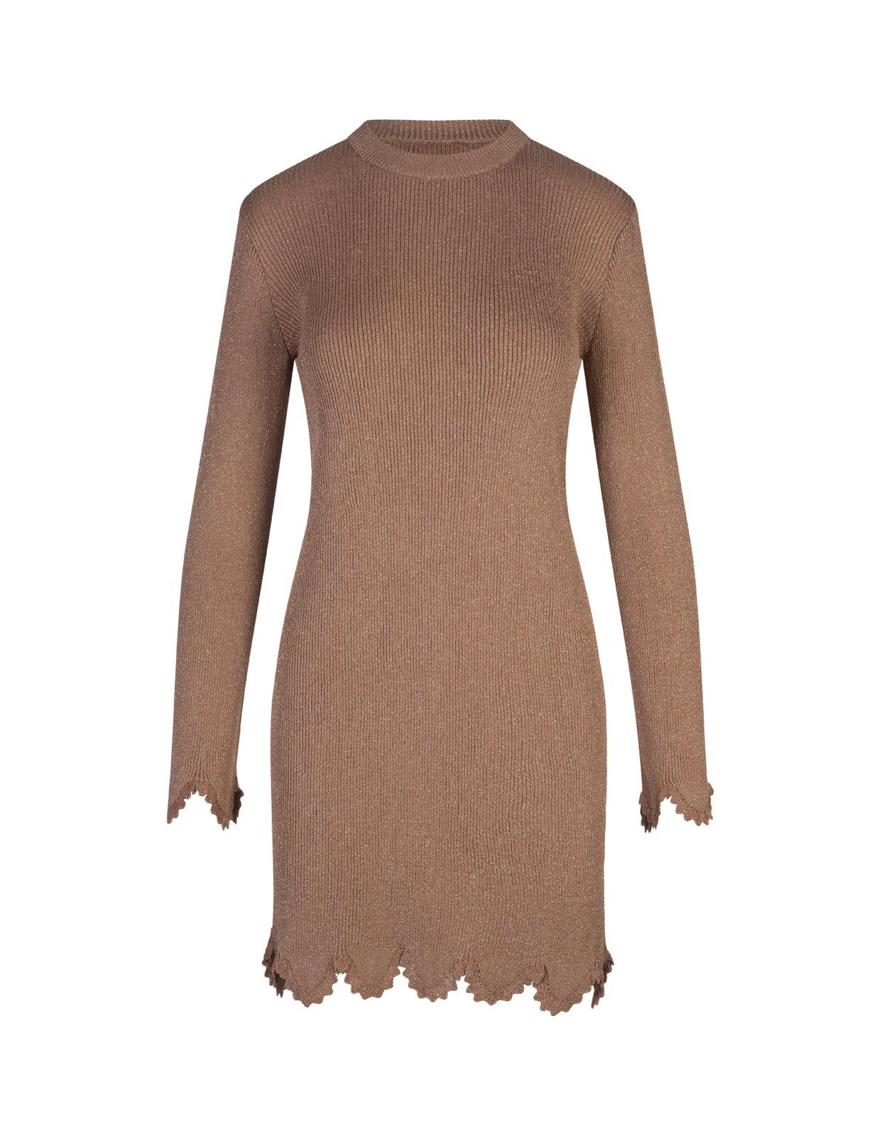 Chloé Ribbed-knit Mini Dress