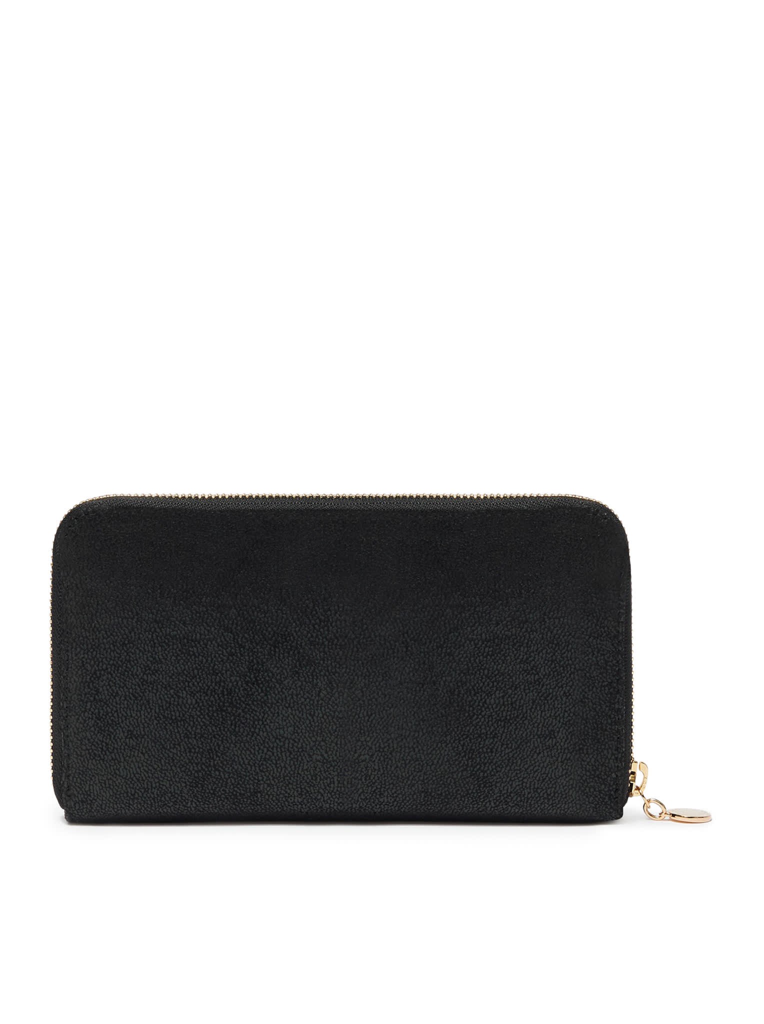 Shop Stella Mccartney Falabella Wallet In Black