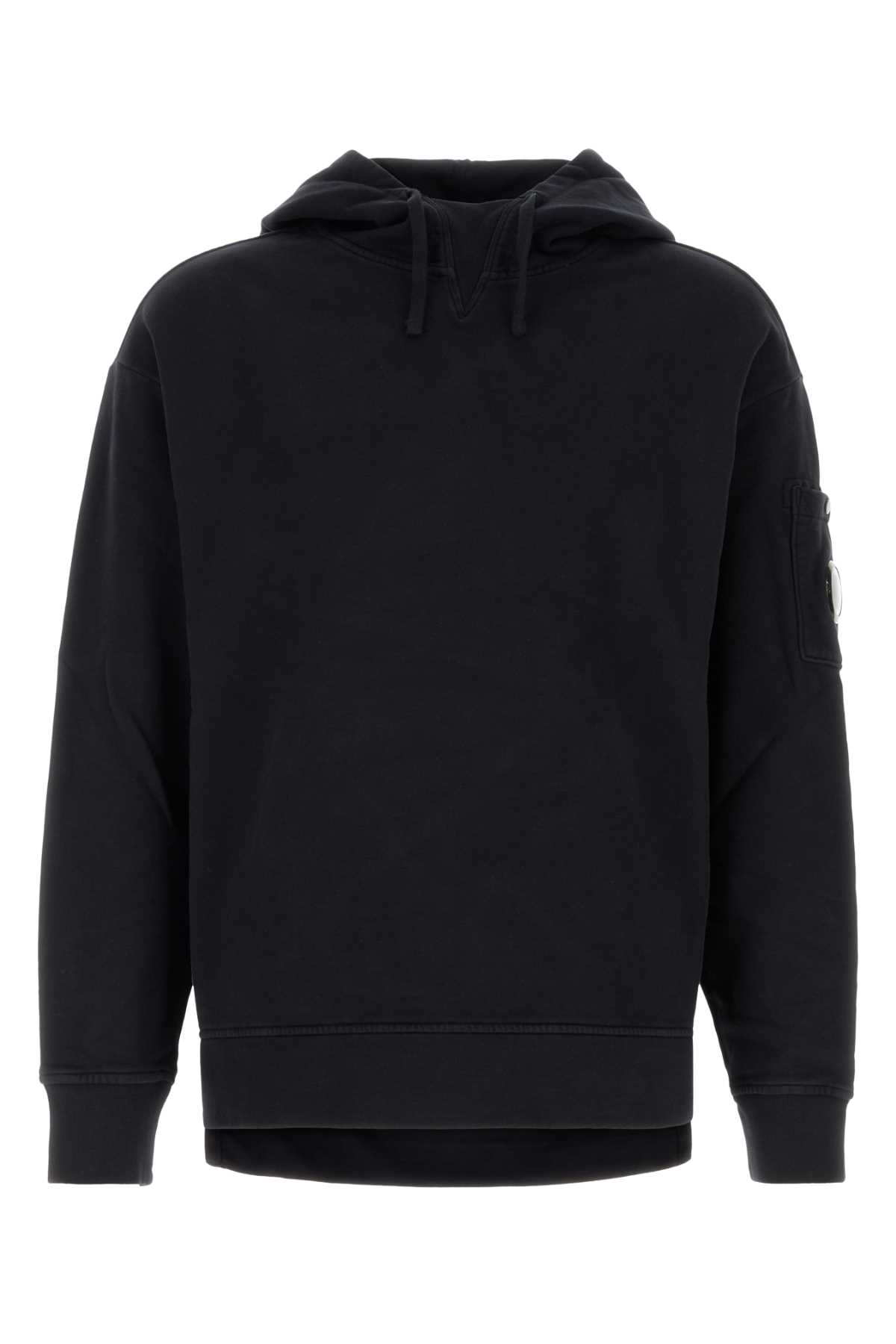 C.p. Company Slate Cotton Sweatshirt In Black