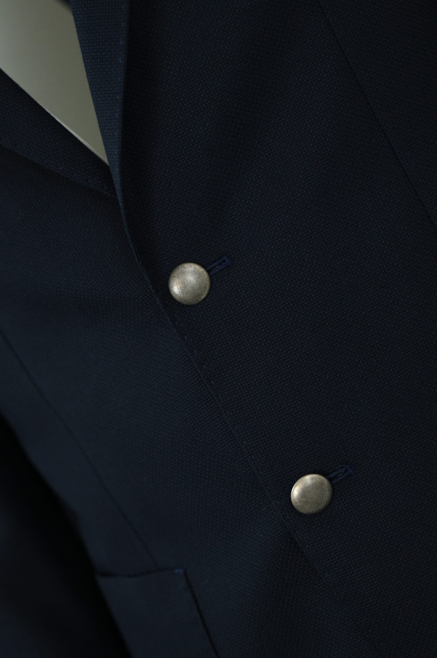 L.b.m 1911 Single-breasted Cotton And Wool Jacket In Blu