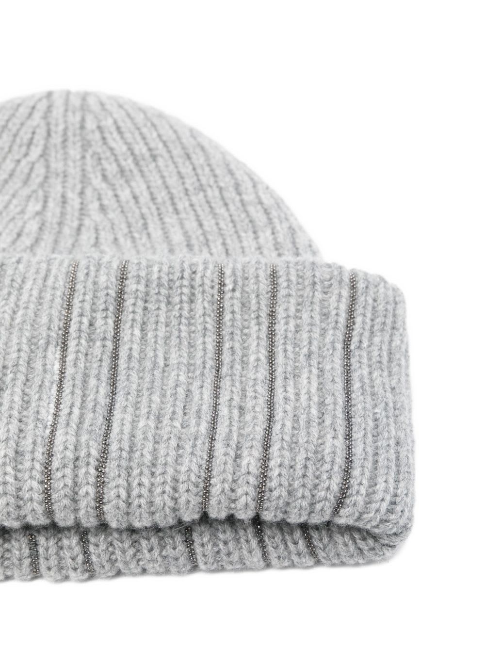 Fabiana Filippi Wool Beanie In Gray