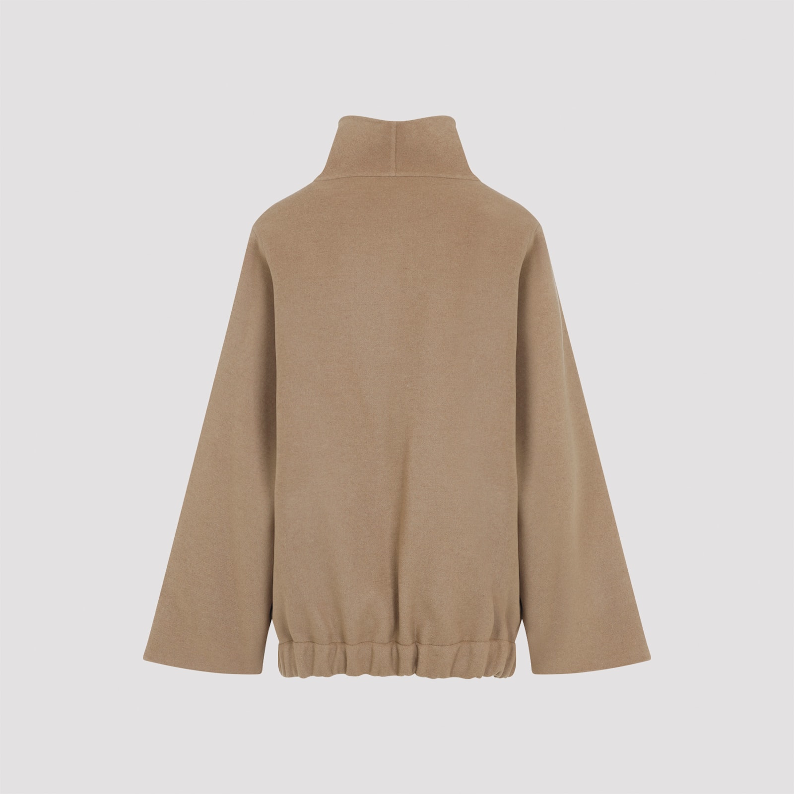 Khaite Garret Zip-up Jacket In Brown