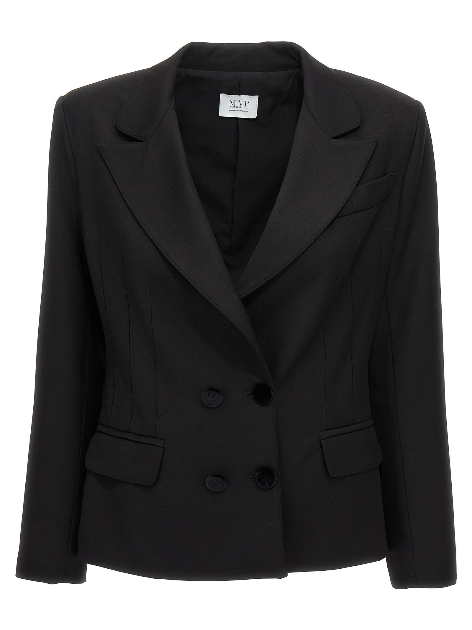 Shop Mvp Wardrobe Verri Blazer In Black