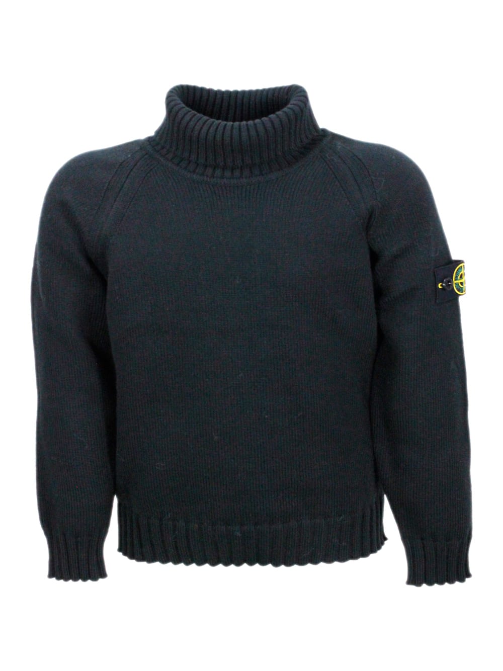Stone Island Sweater In Black