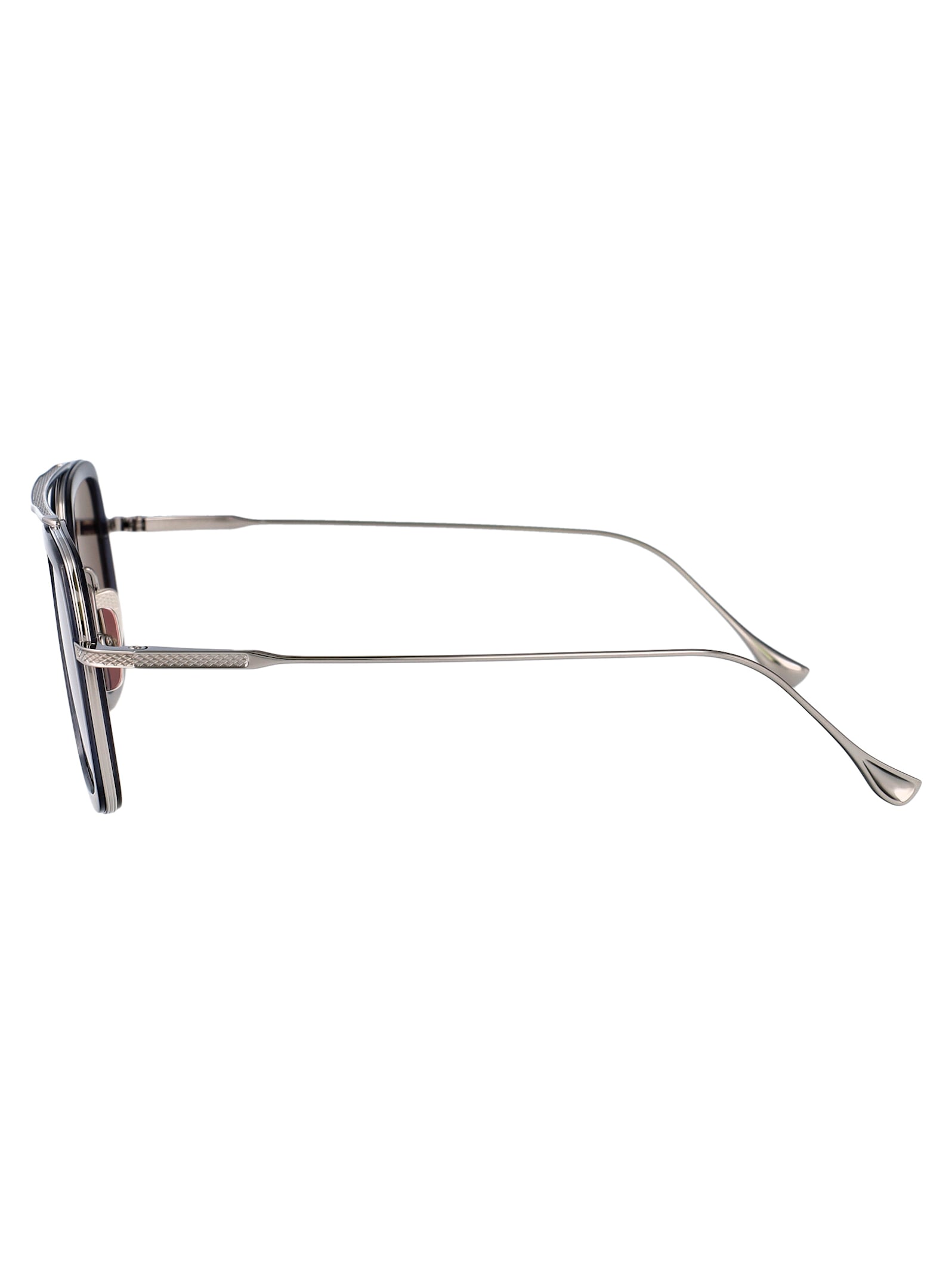 Dita Flight.006 Sunglasses In Smoke Grey Crystal - Black Palladium W Dark Grey - Ar