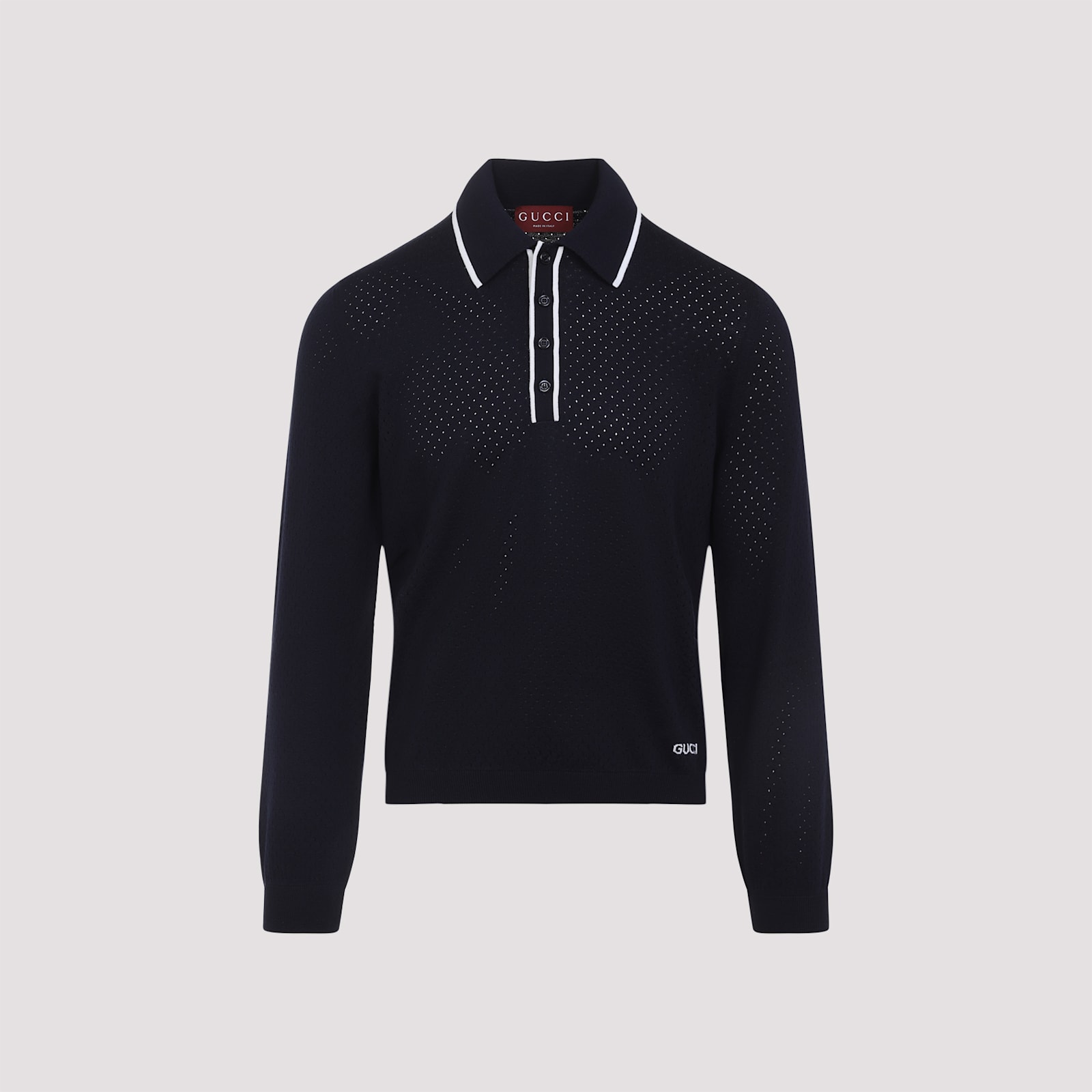 Gucci Long Sleeves Wool Polo Collar Sweater