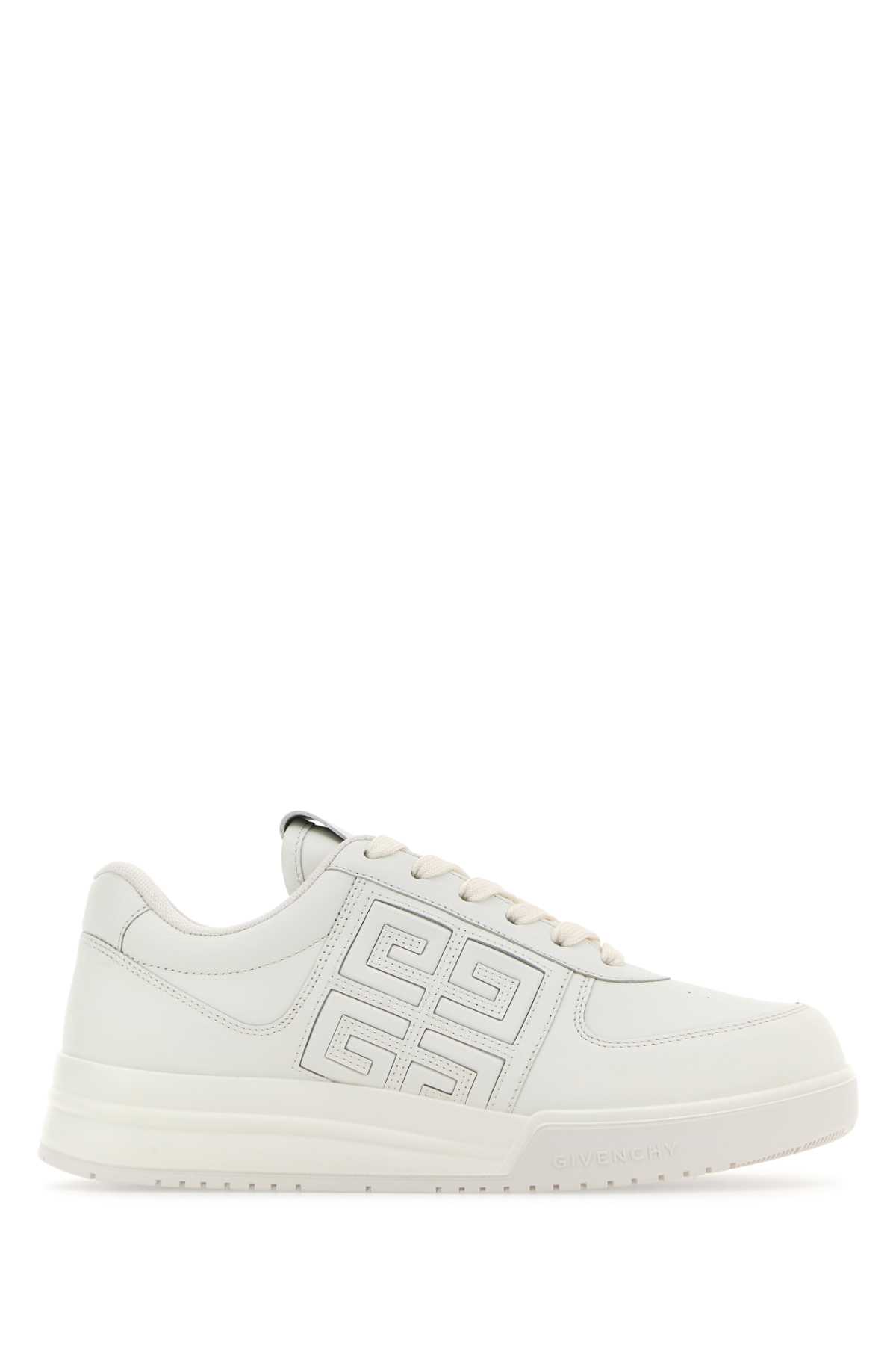 GIVENCHY WHITE LEATHER G4 SNEAKERS