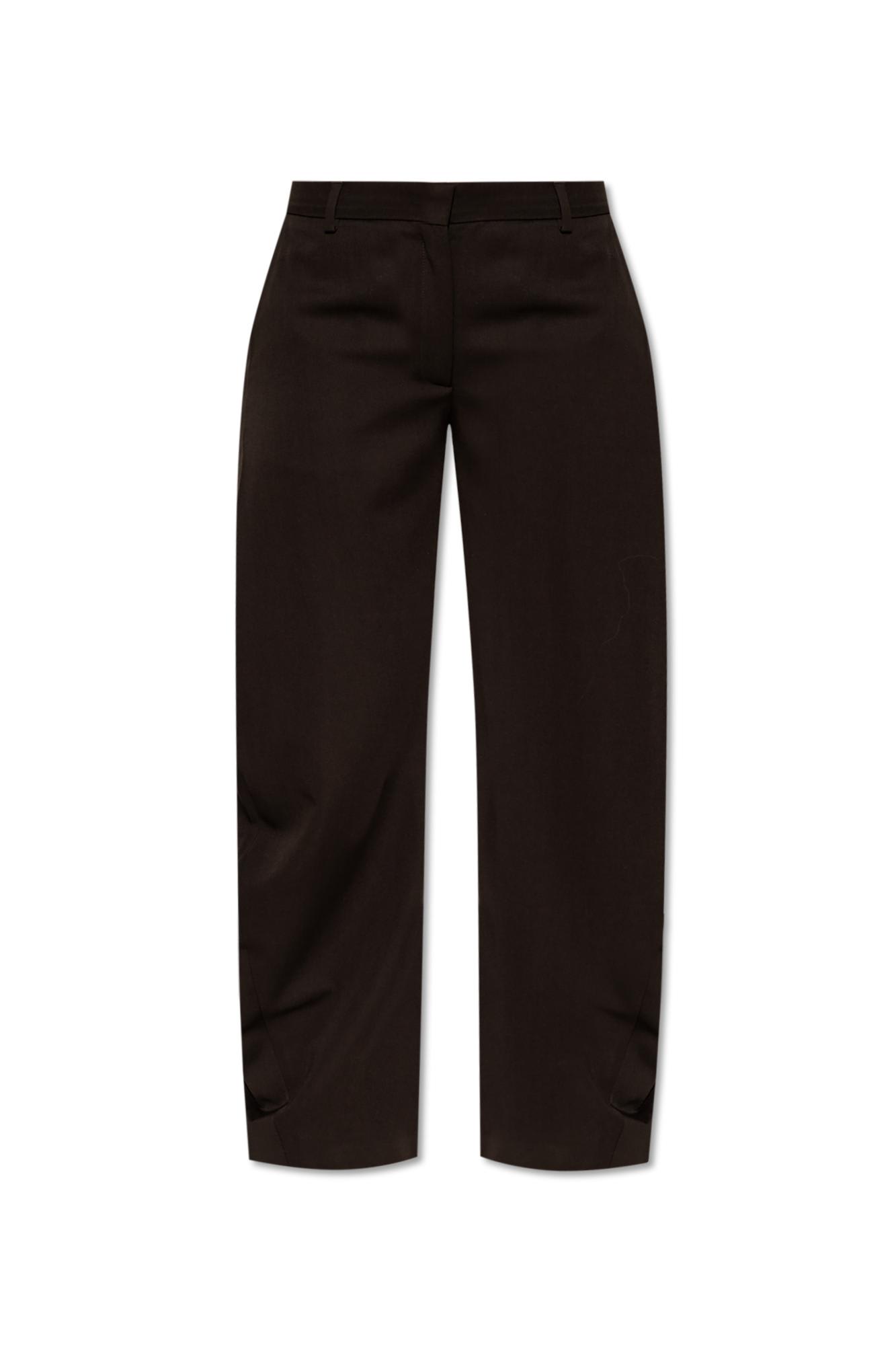 Acne Studios Wool Pants In Brown