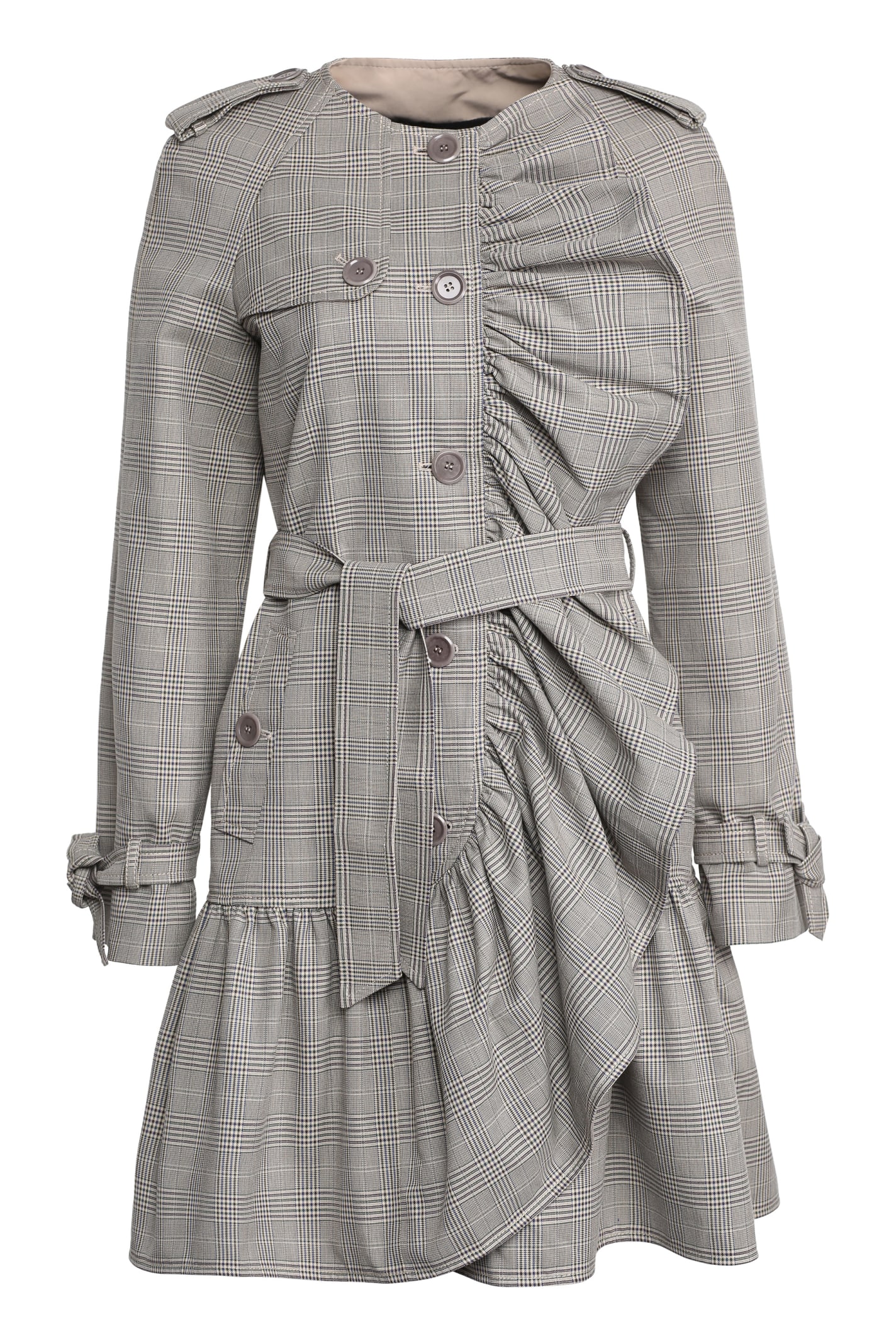 Boutique Moschino Prince-of-wales Checked Coat