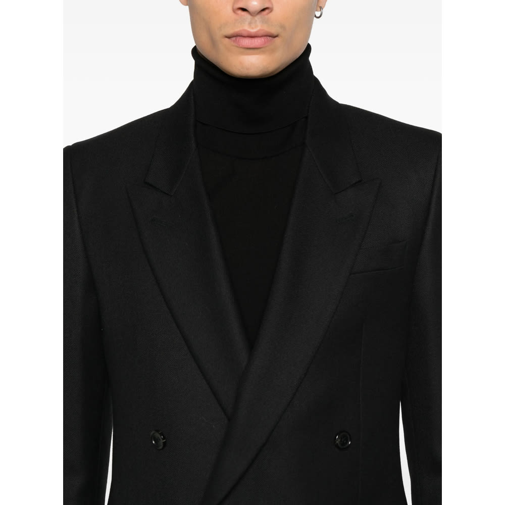 Reveres 1949 Double-breasted Jacket In Black