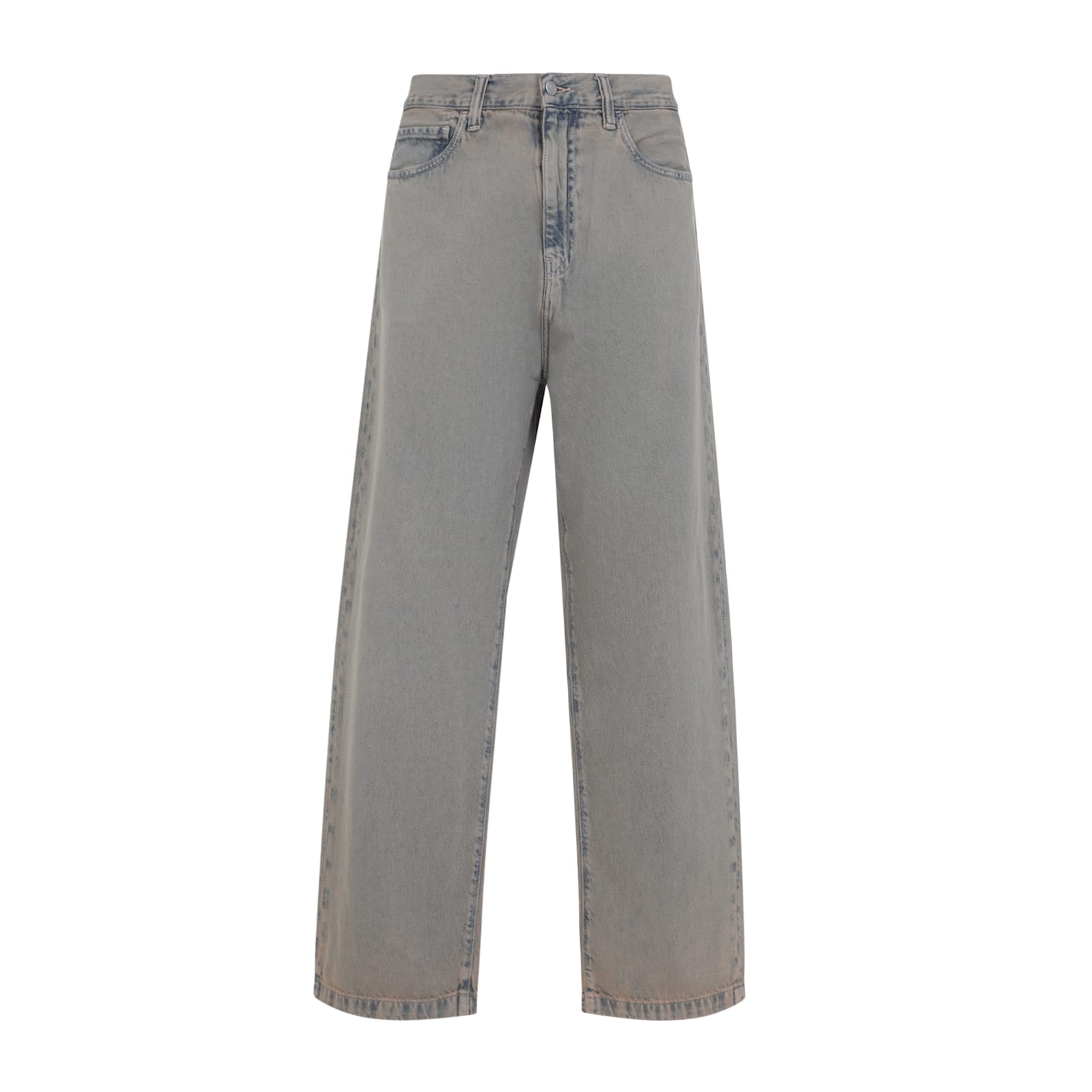 Carhartt Landon Loose Tapered Cotton Pants In Gray