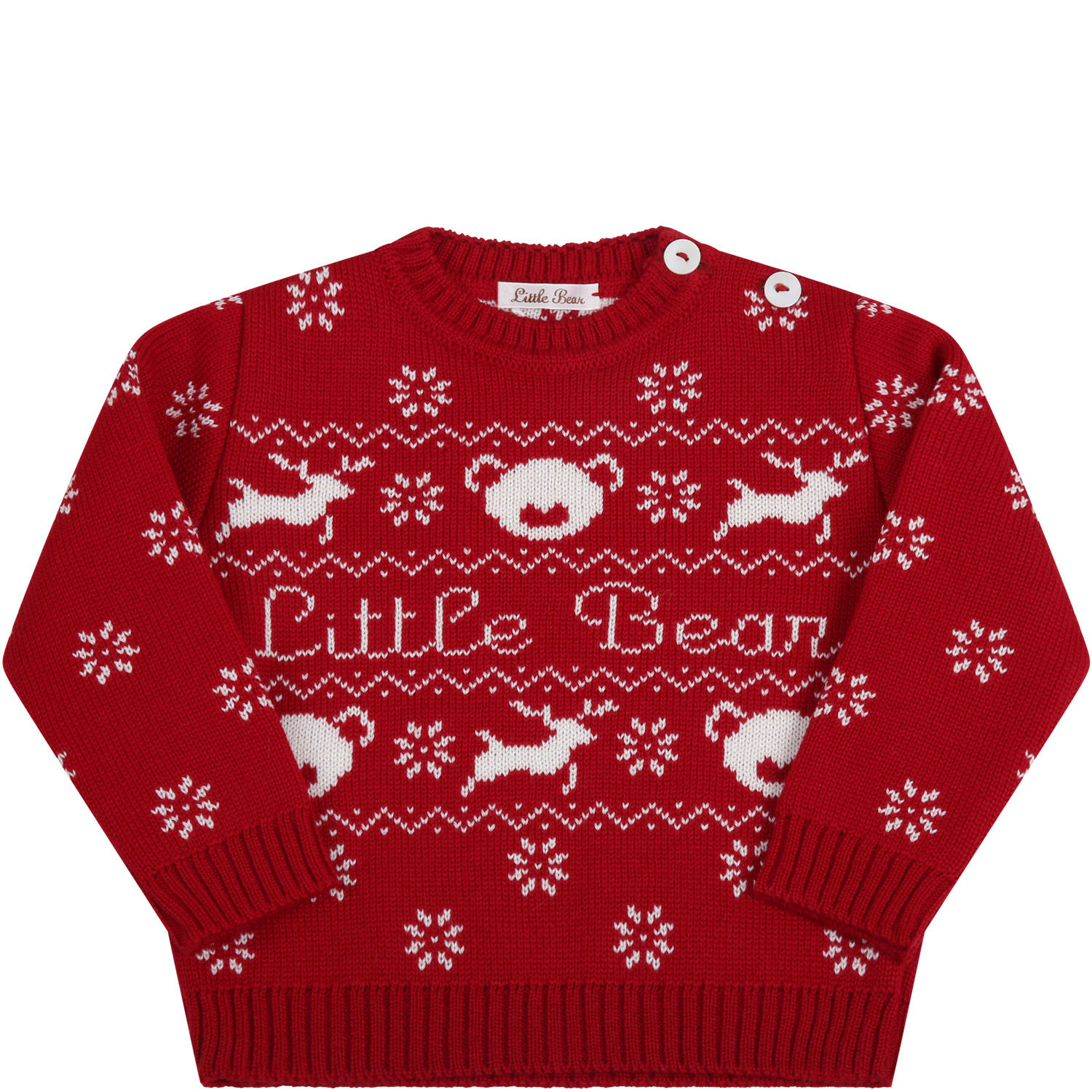 Little Bear Red Sweater For Babykids