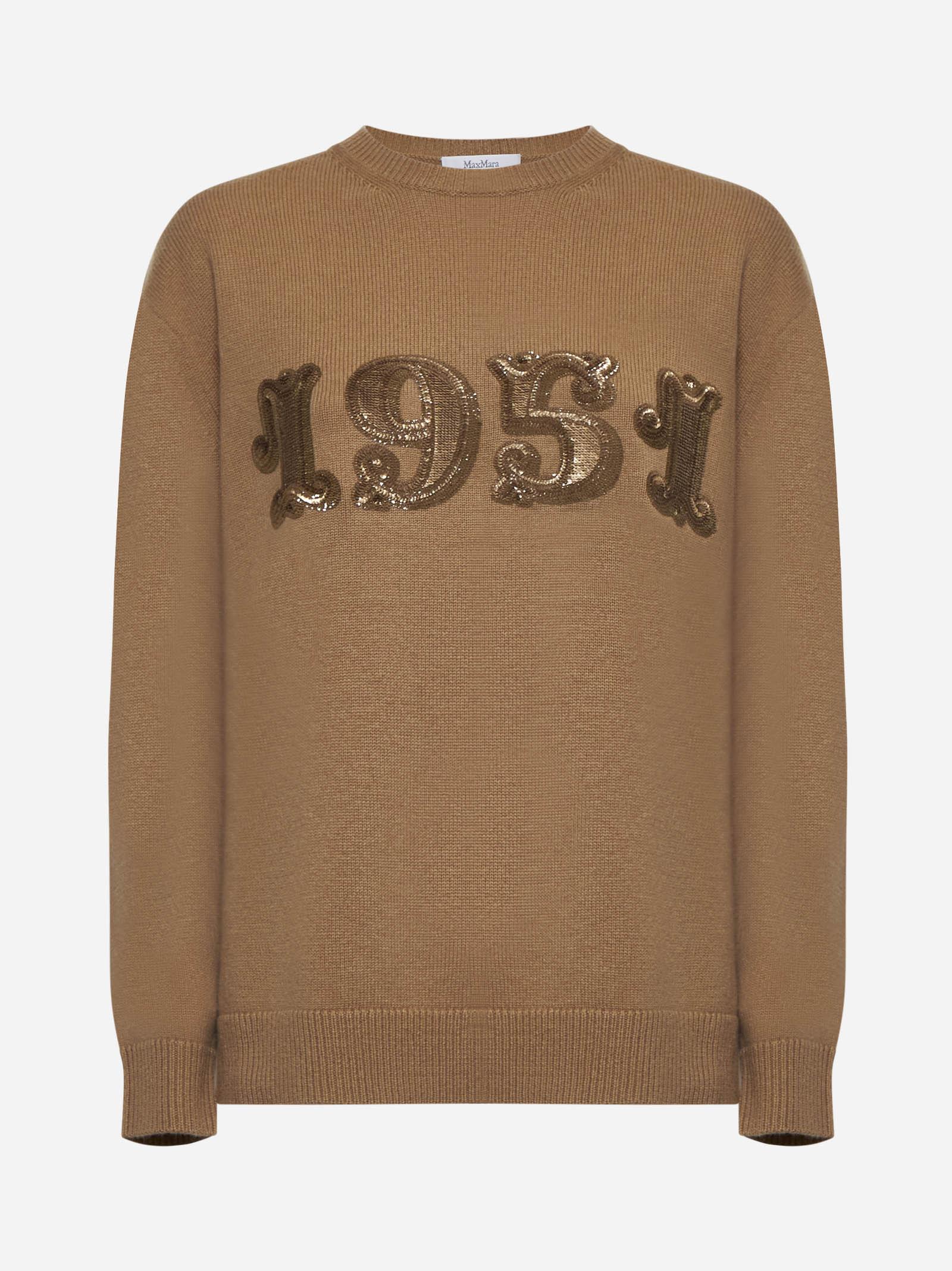 Shop Max Mara Plata Wool And Cashmere Sweater In Camel