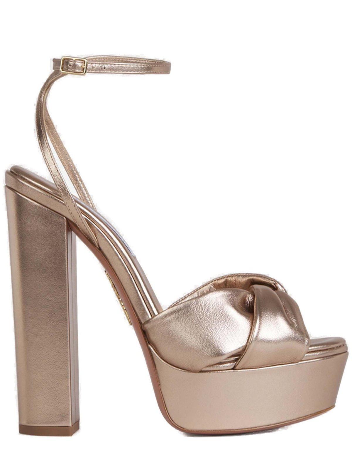 Olie Plateau Metallic Platform Sandals