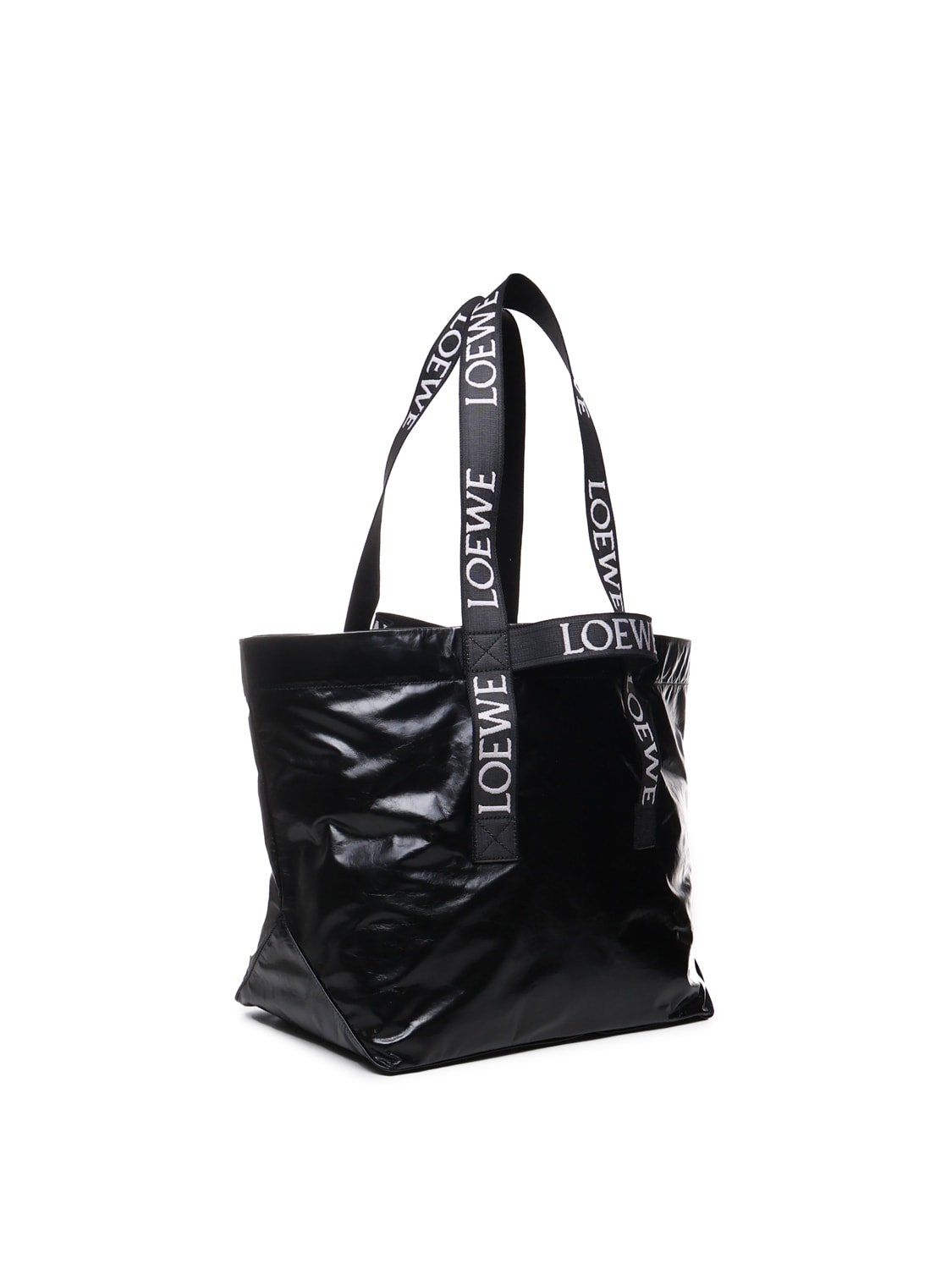 Shop Loewe Shopper Bag The Fold In Black