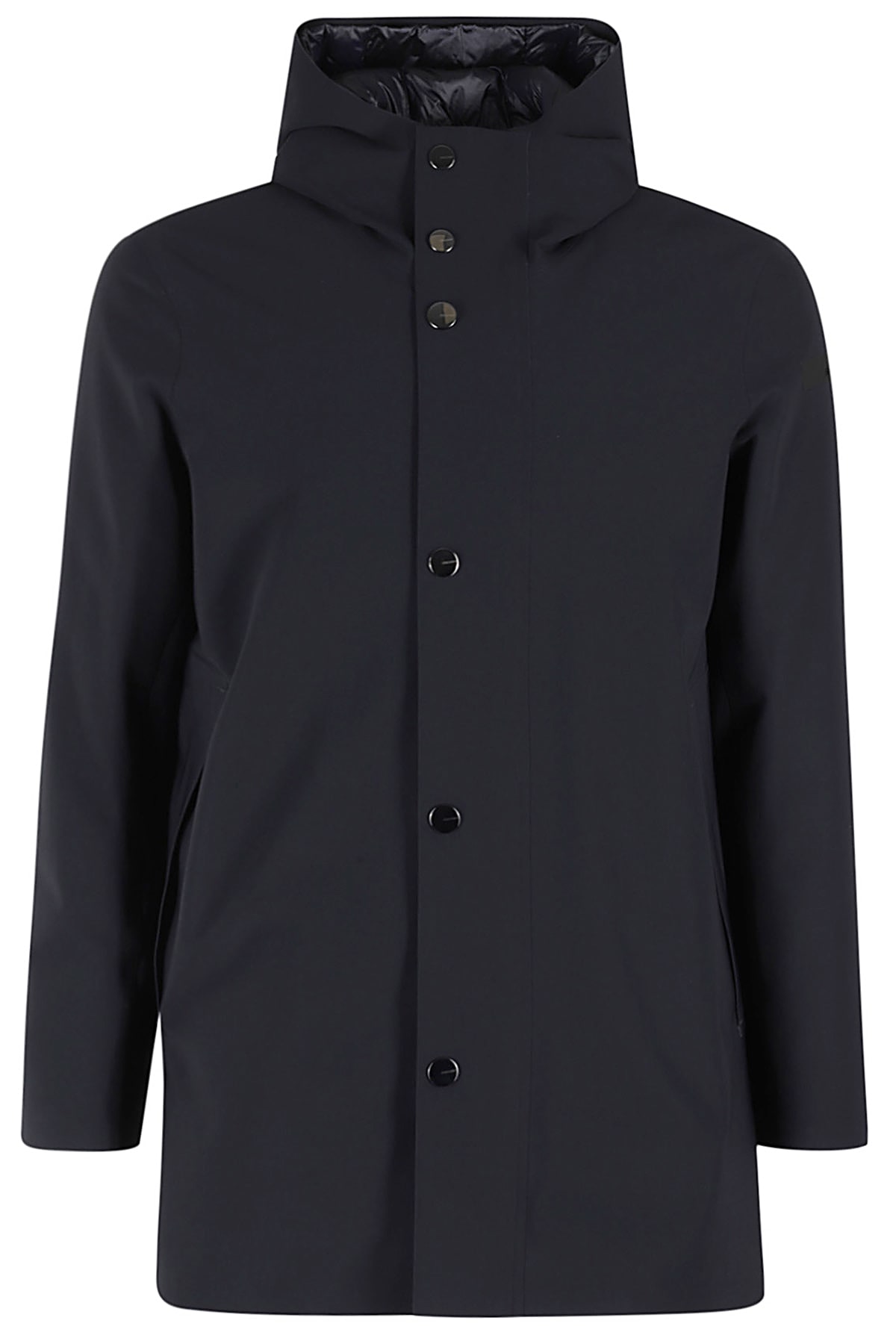 Shop Rrd - Roberto Ricci Design Down Under Floating Parka Jkt In Blue Black