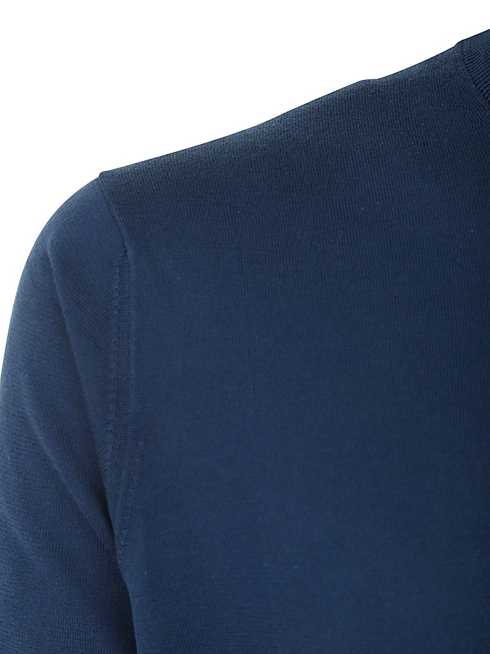 Shop Filippo De Laurentiis Short Sleeves Crew Neck Sweater In Denim