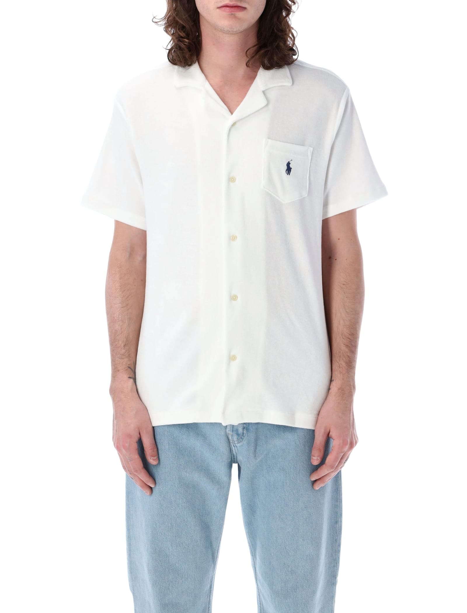 Polo Ralph Lauren Bowling Shirt In White
