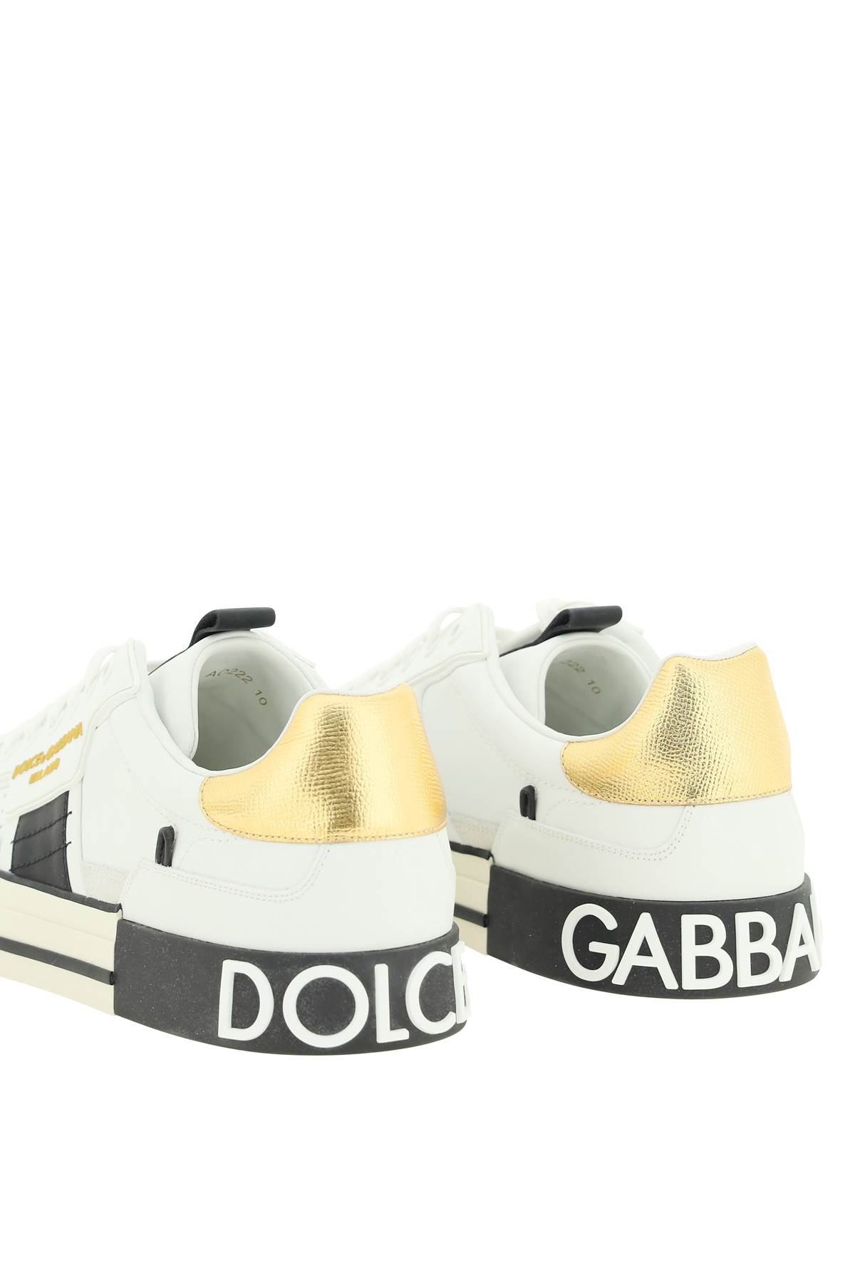 Shop Dolce & Gabbana Custom 2.zero Sneakers In Bianco/nero