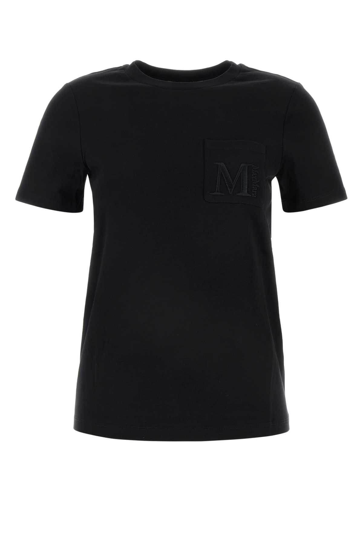 Shop 's Max Mara Black Cotton Madera T-shirt