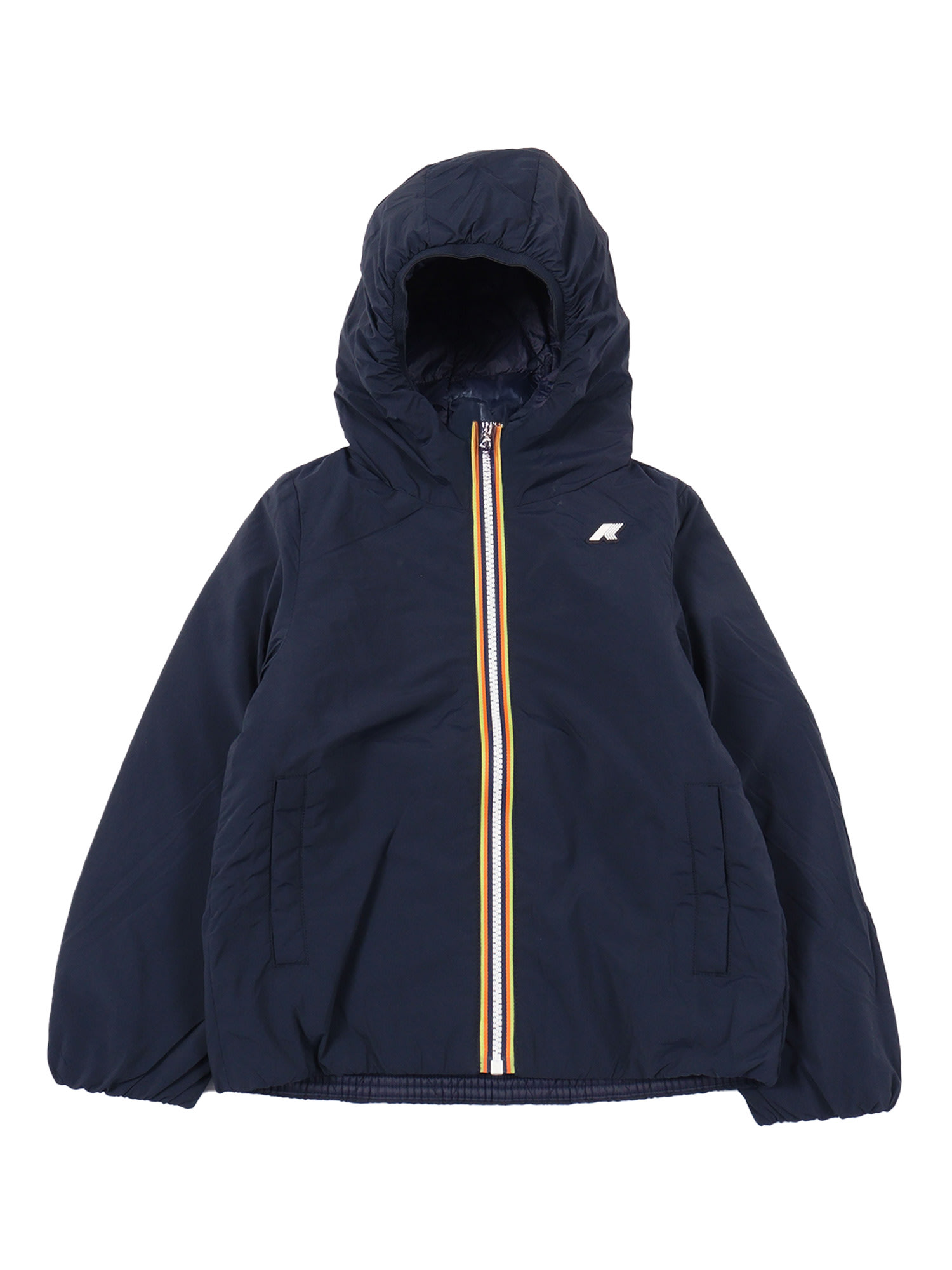 K-way Kids' P. Jack Plain Warm Down Jacket In Blue