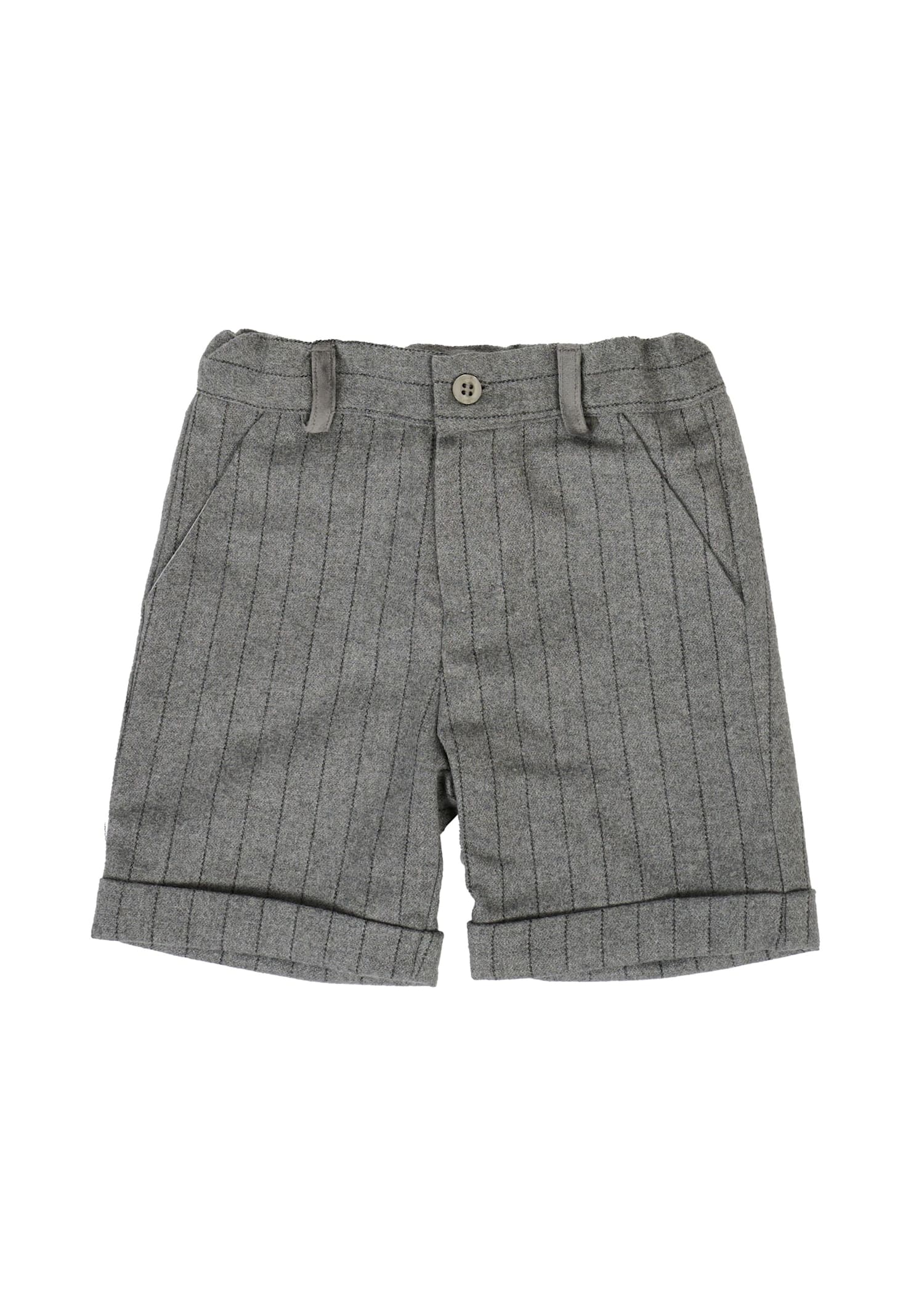 Patachou Grey Shorts For Baby Boy In Gray