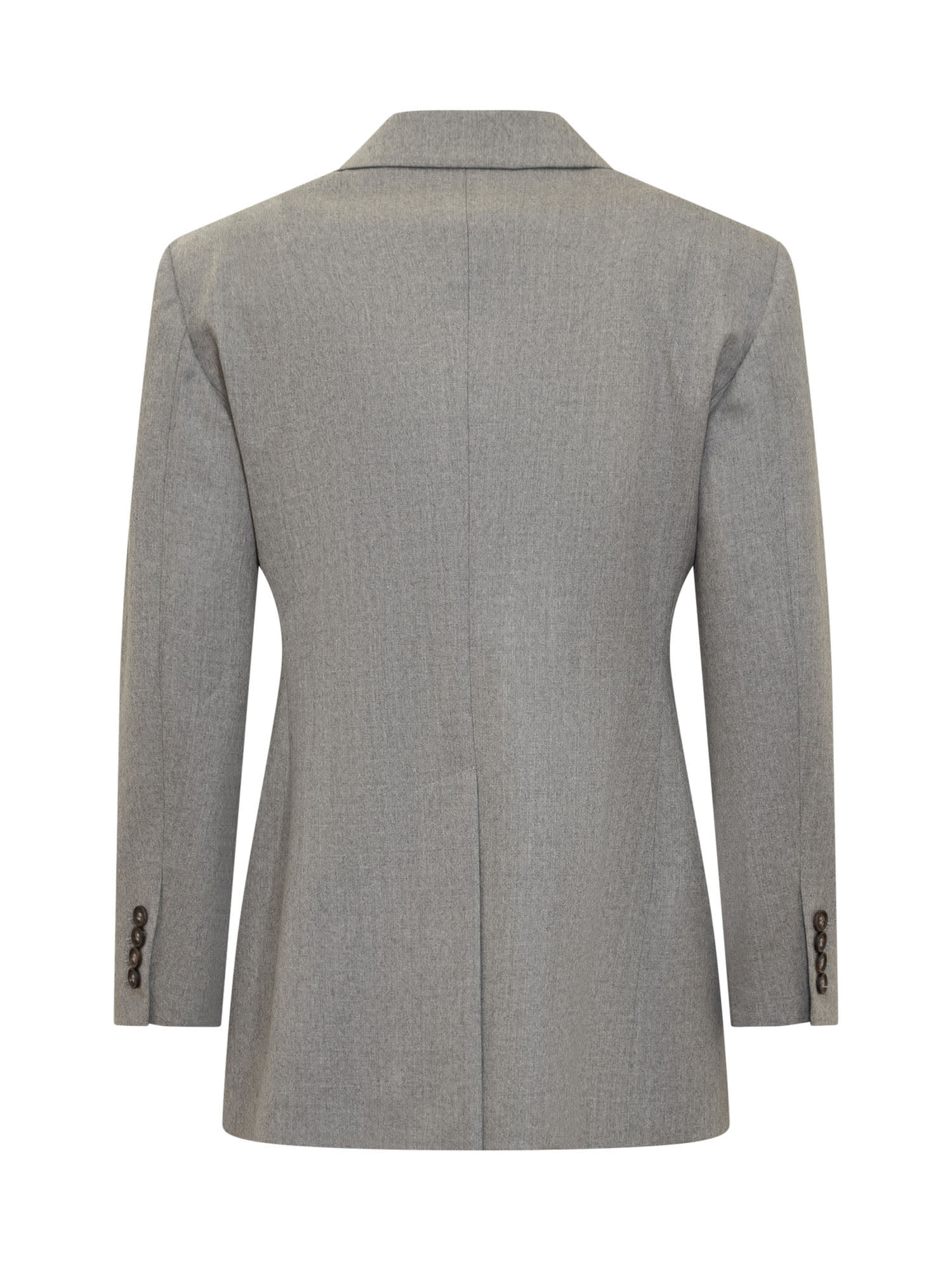 Brunello Cucinelli Blazer In Grigio Perla