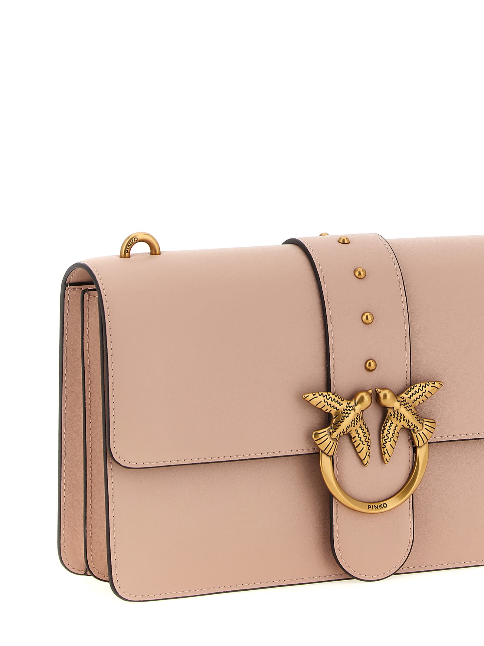 Pinko Love One Classic Crossbody Bag In Pink
