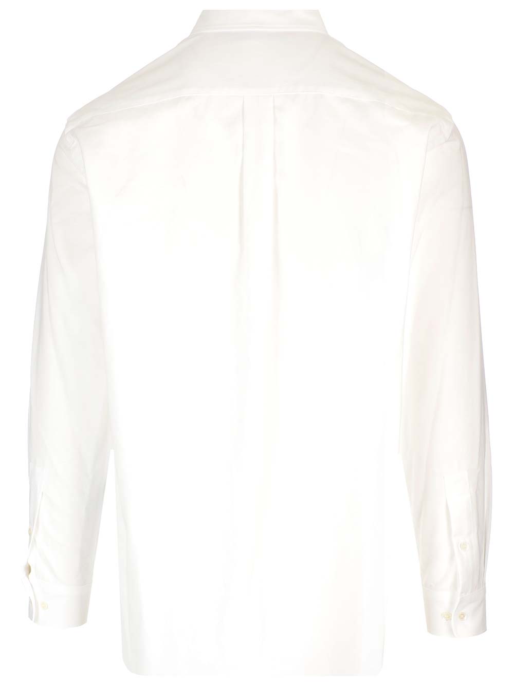 Shop Palm Angels White Shirt With Pocket In Bianco