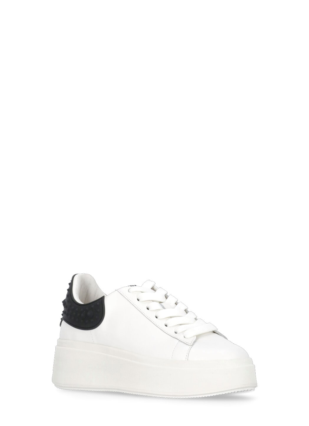 Ash Low Top Leather Platform Sneakers In White