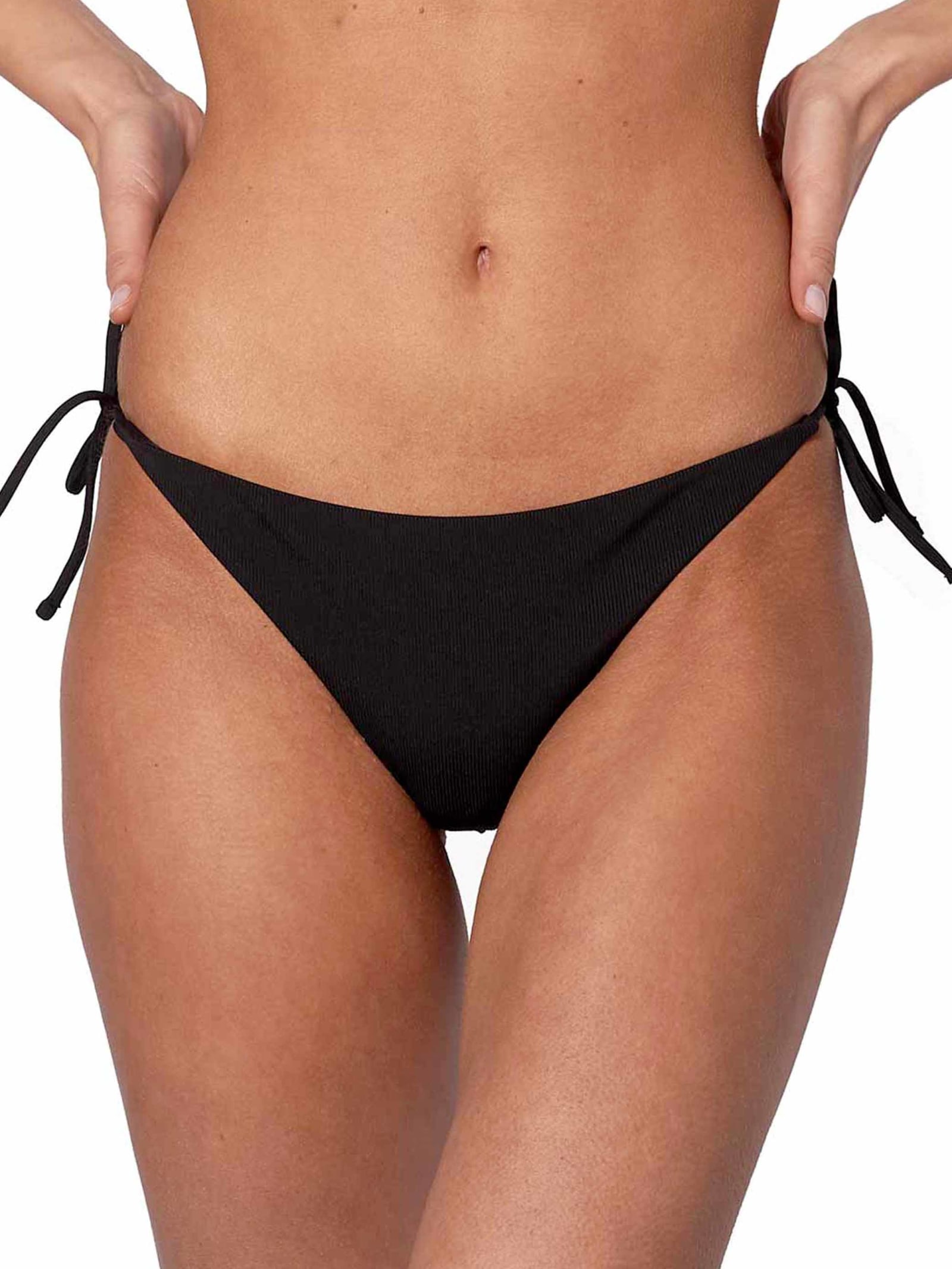 Shop Mc2 Saint Barth Black Ribbed Swim Briefs
