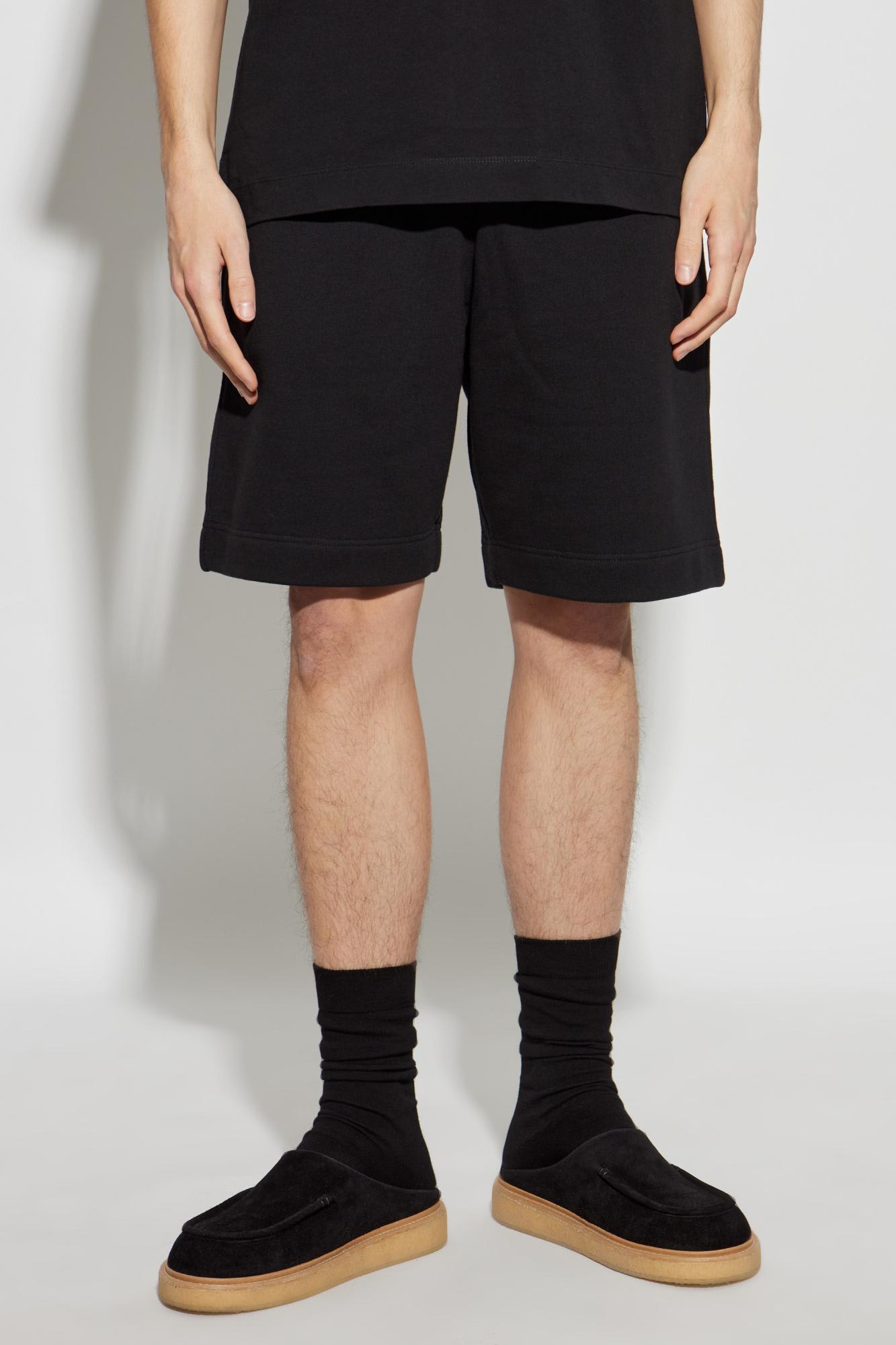 Dries Van Noten Elastic Waist Shorts In Black