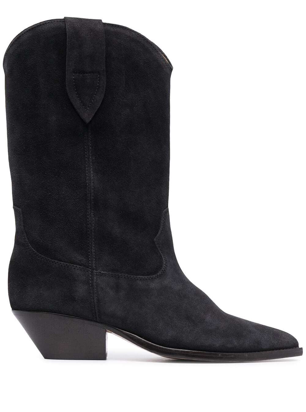 Shop Isabel Marant Womans Black Duerto Suede Boots