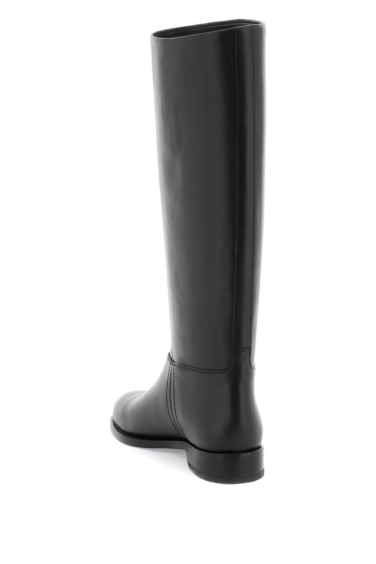 Shop Bally Leather Huntington Boots In Black (black)