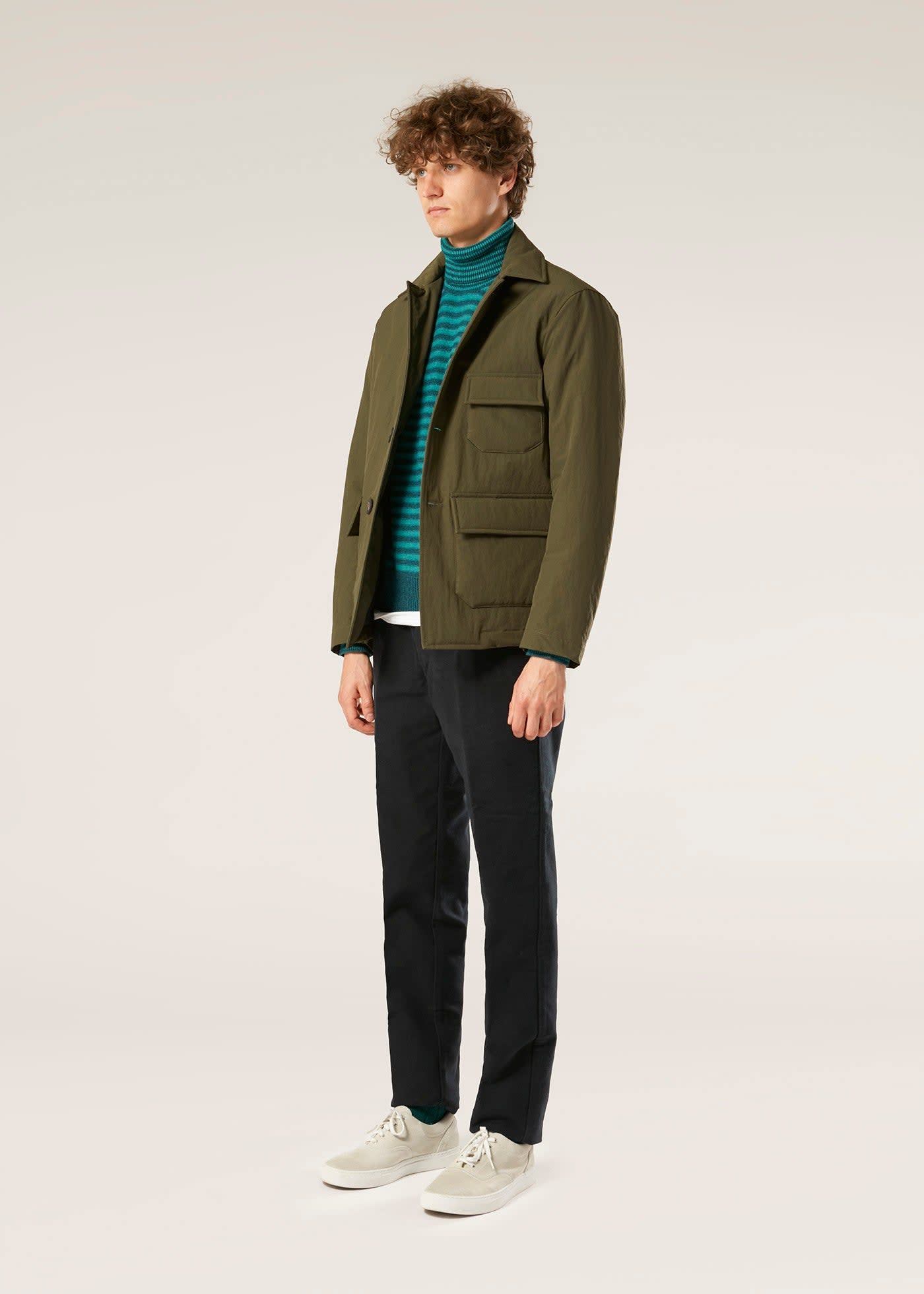 Doppiaa Aaderbale Nylon Padded Jacket In Green