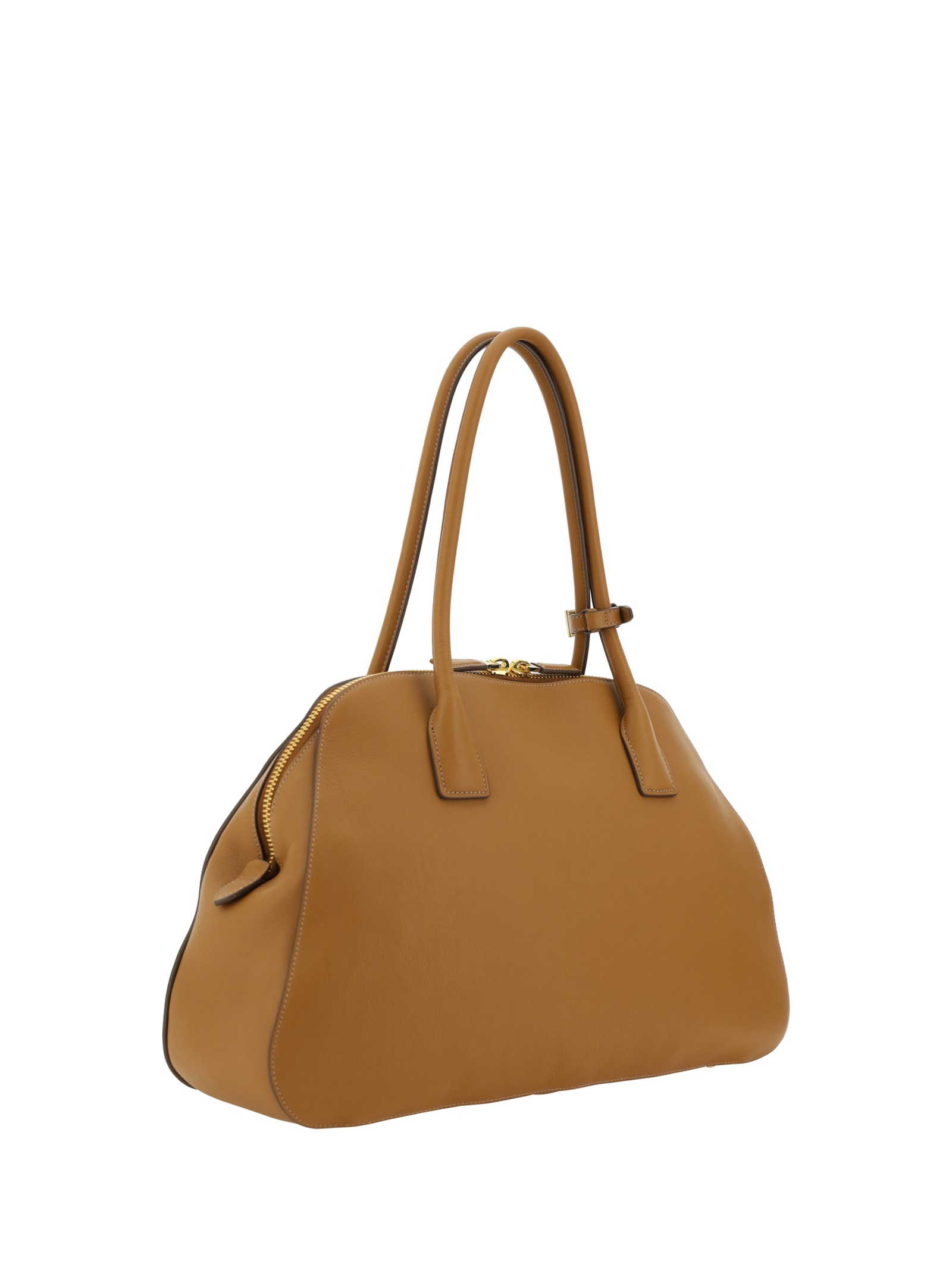 Shop Prada Shoulder Bag In Caramel