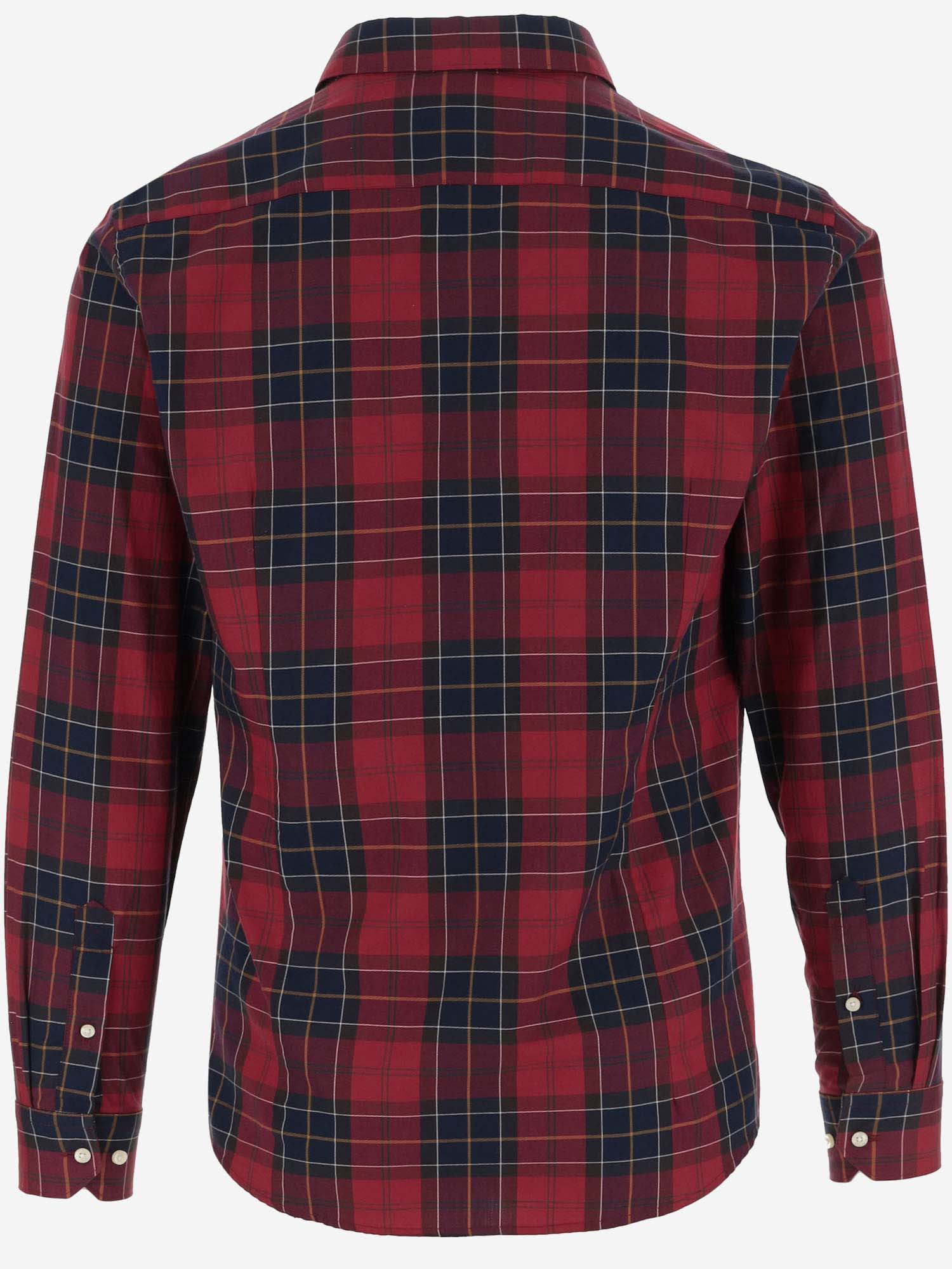 Shop Barbour Cotton Shirt With Check Pattern In Red