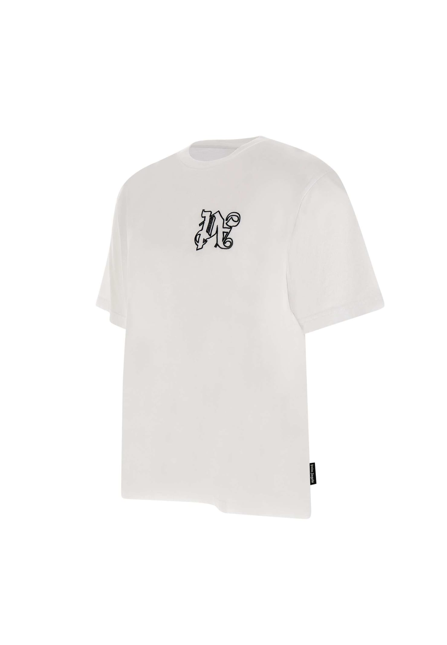 monogram cotton T-shirt, Palm Angels