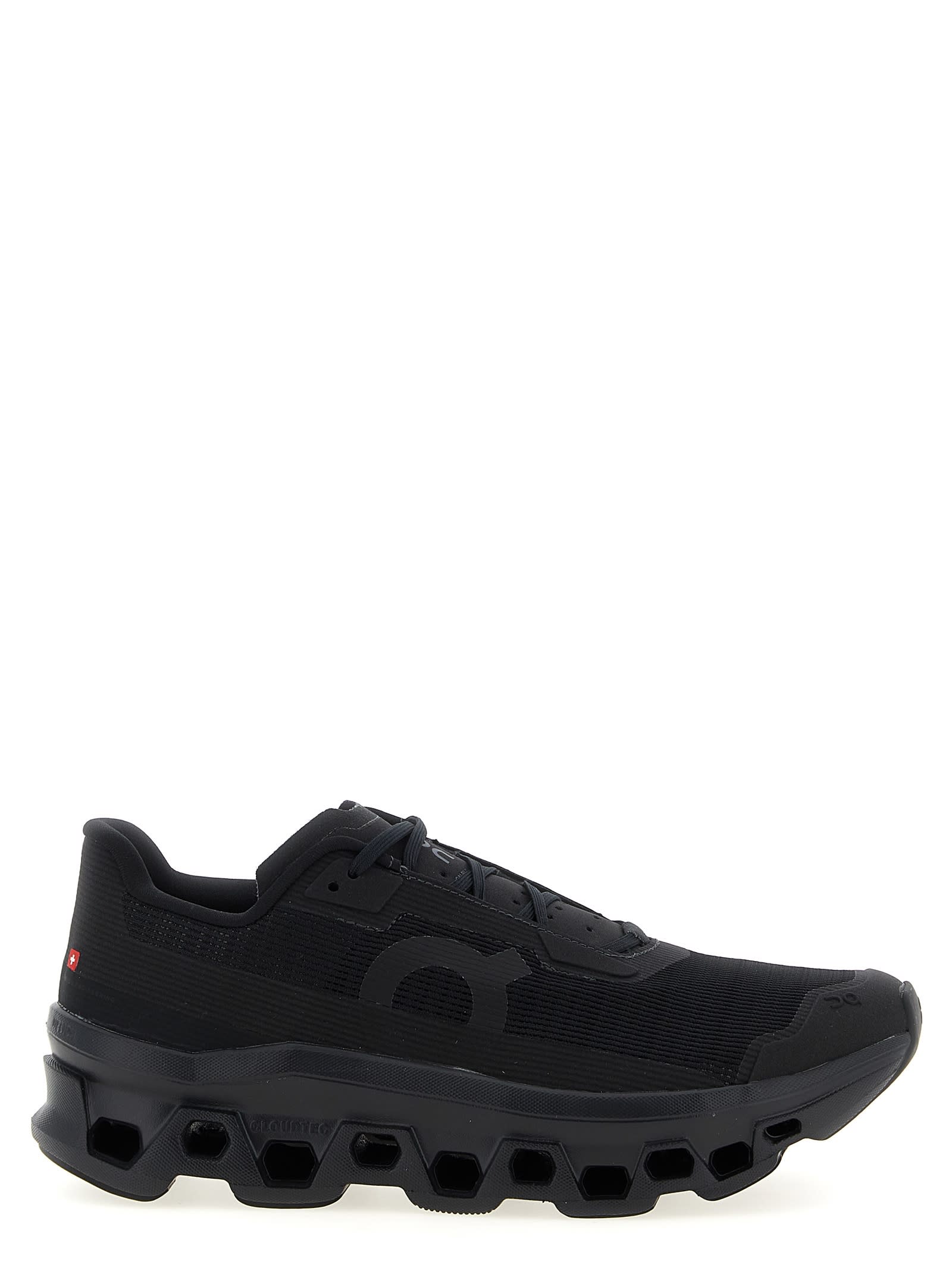 On Cloudmster Void Sneakers In Black