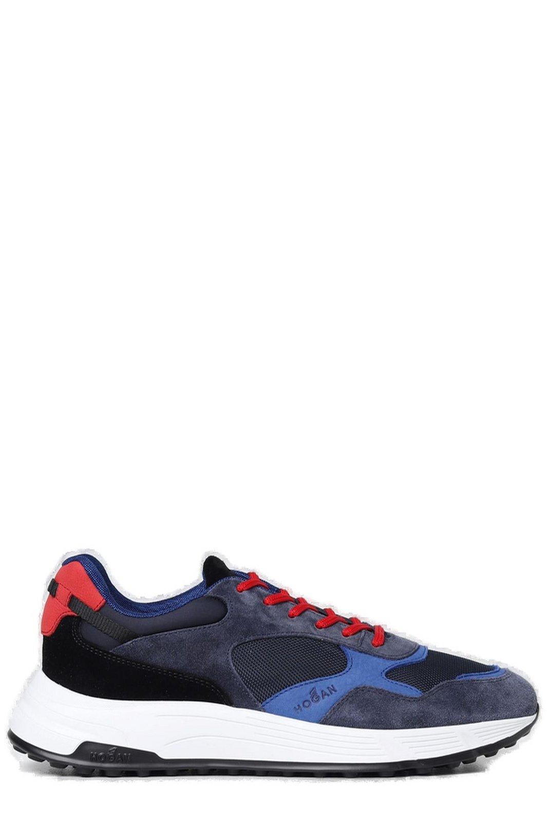 Shop Hogan Hyperlight Lace-up Sneakers In Blue